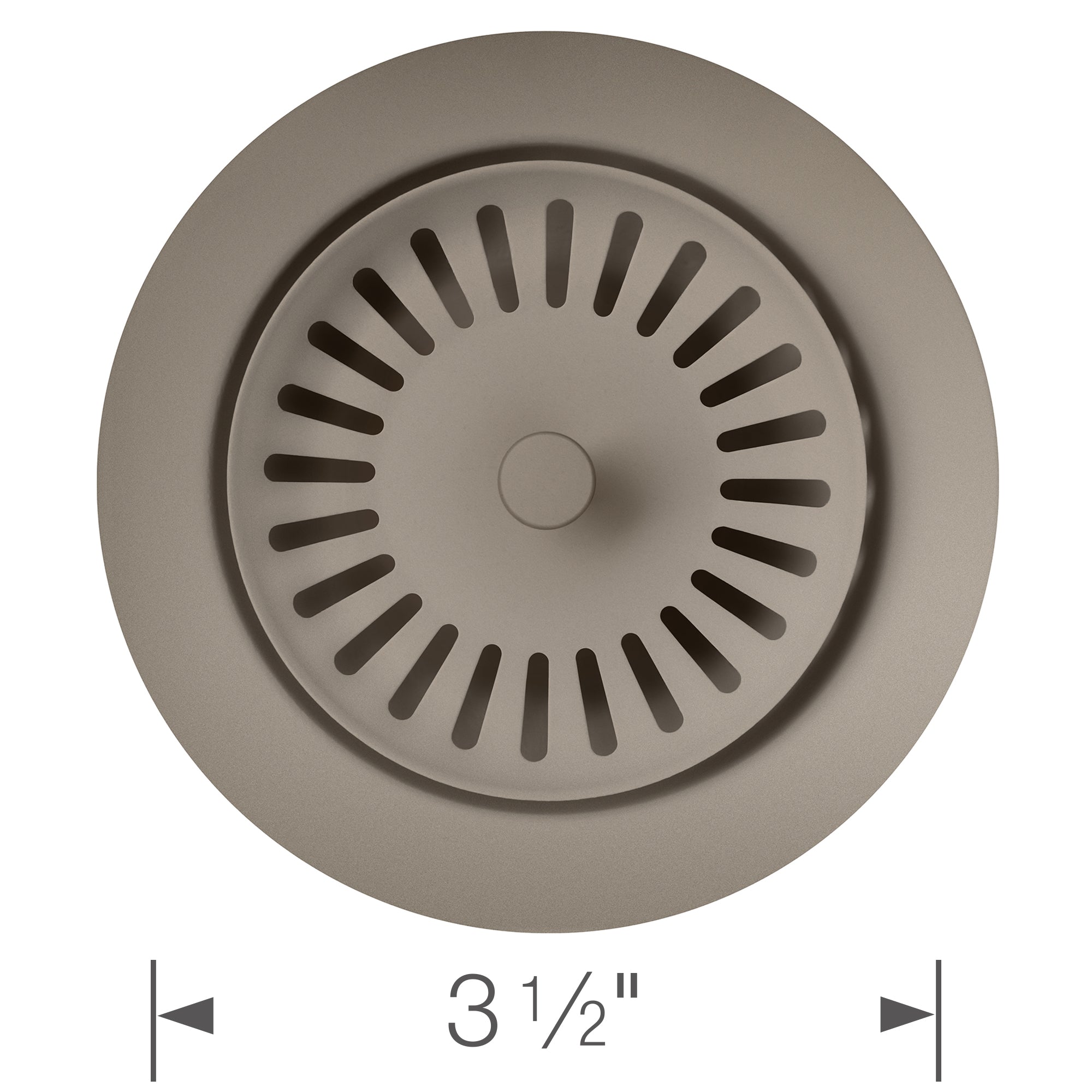 Blanco - 240332 - Color-Coordinated Metal Disposal Flange - Truffle - Dimension Shot