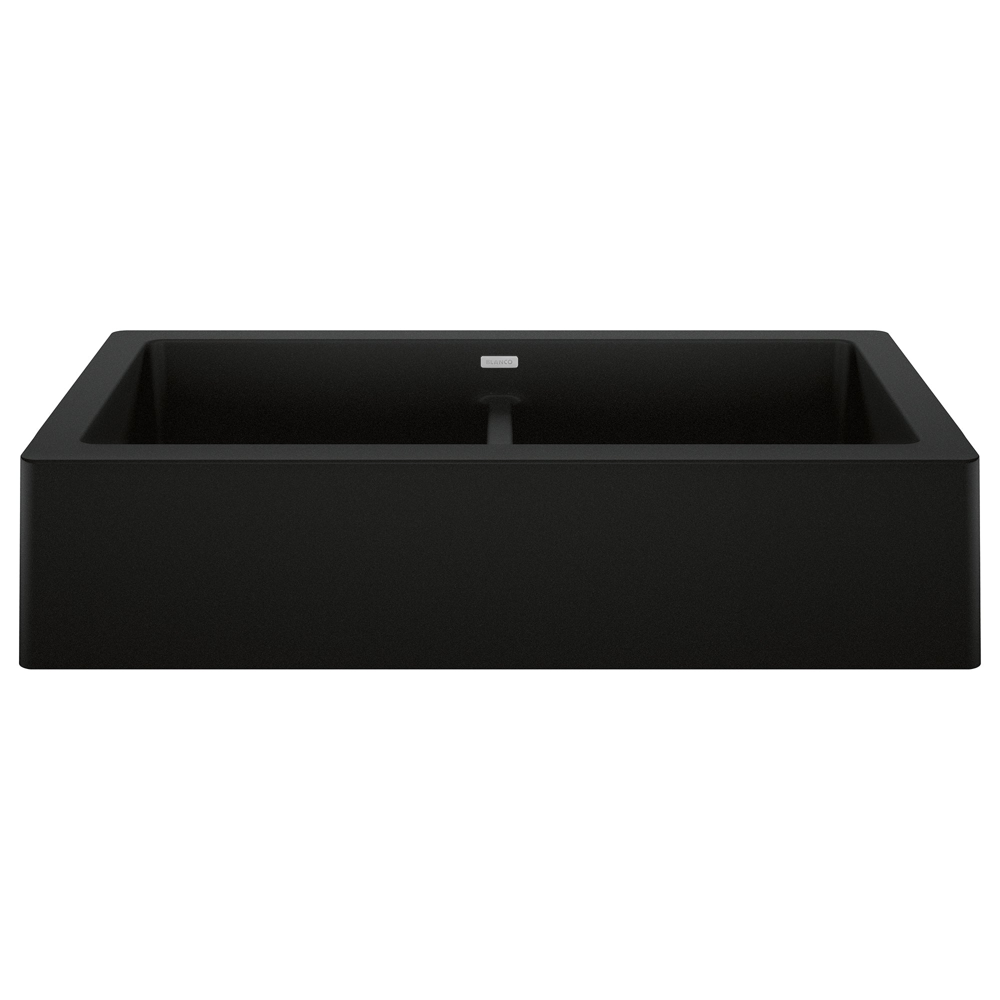 Blanco - 402597 - Vintera SILGRANIT 33" Double Bowl Apron-Front Farmhouse Sink - Coal Black
