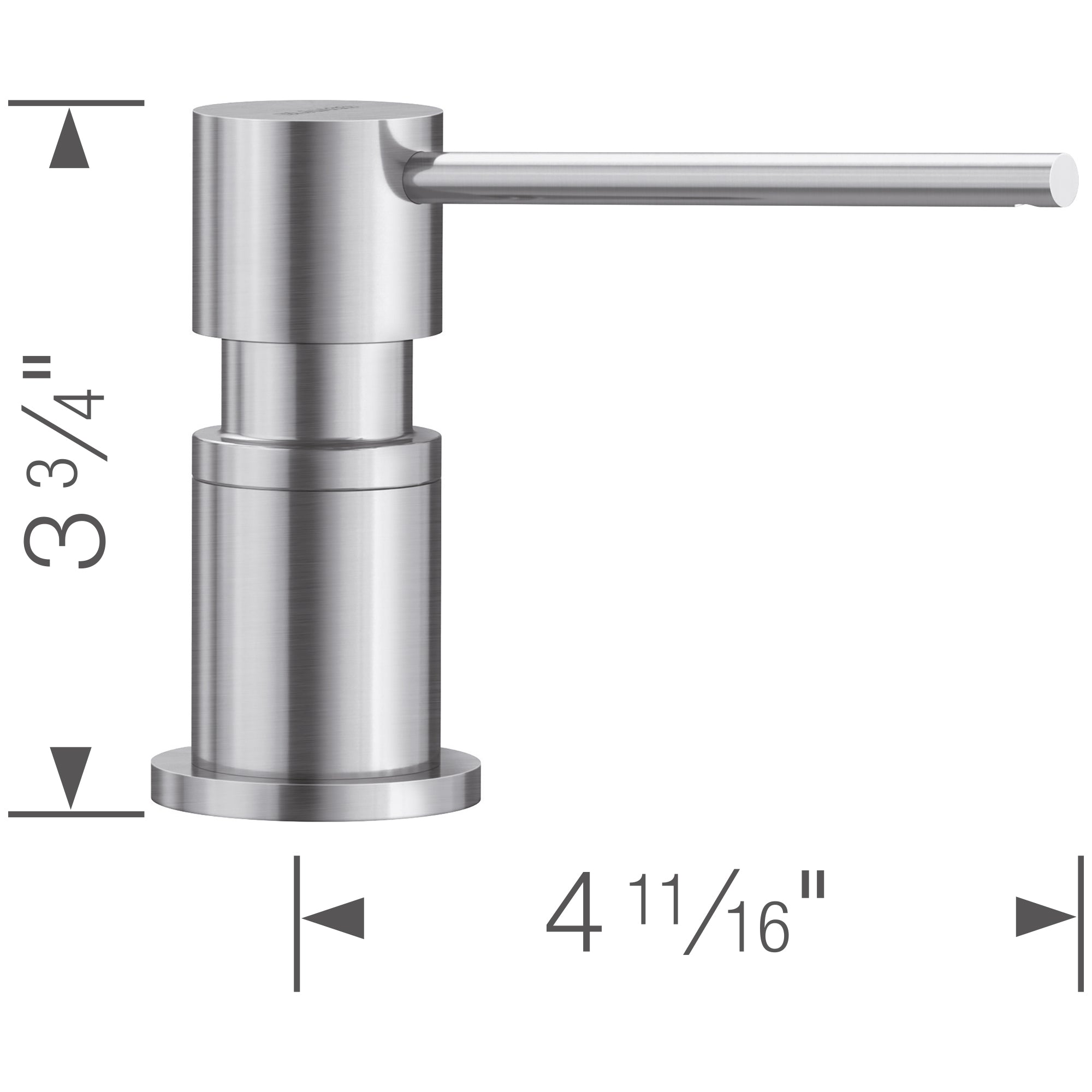 Blanco - 402299 - Lato Soap Dispenser - PVD Steel - Dimension Shot