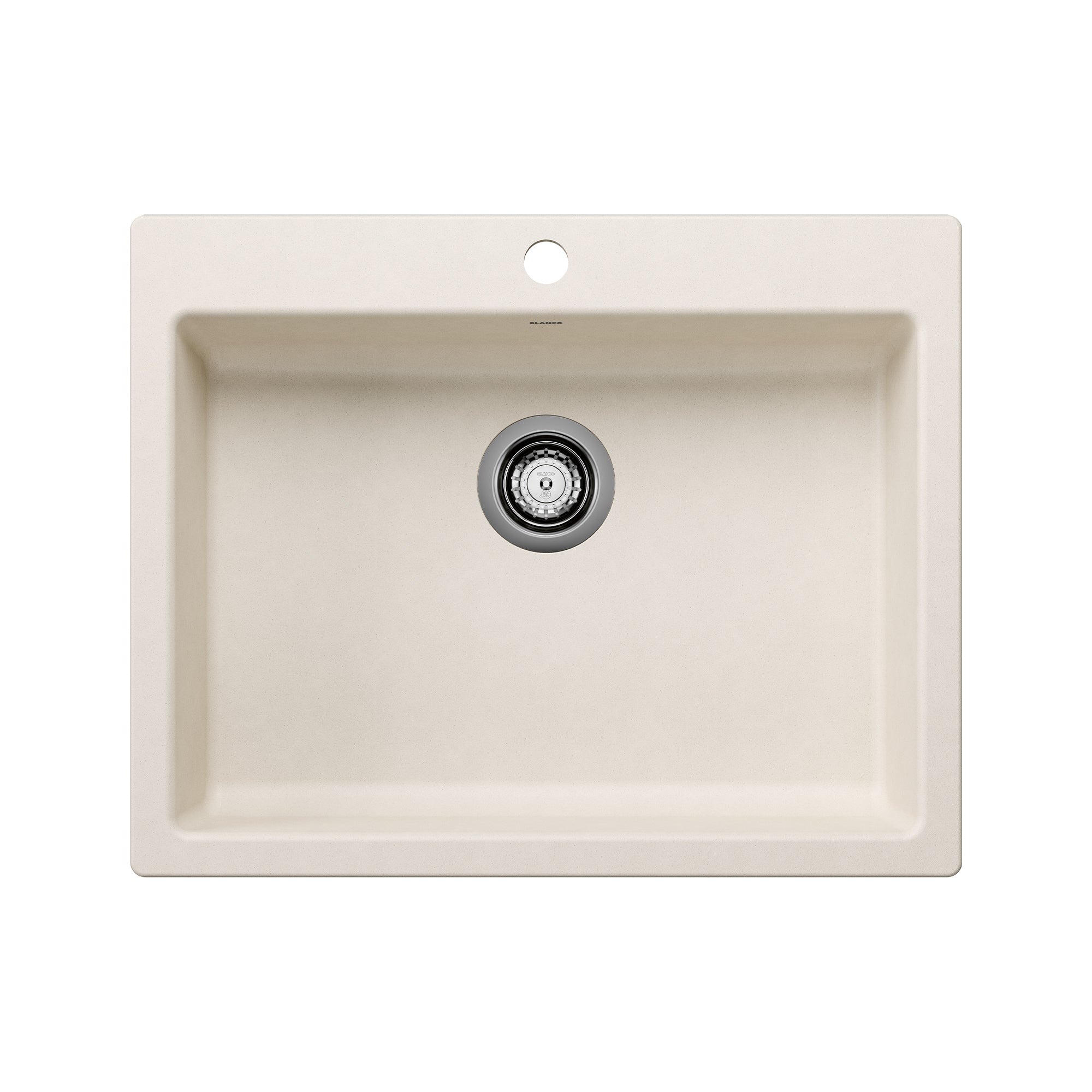 Blanco - 402879 - Precis SILGRANIT 25" CSA Single Bowl Drop-In Kitchen Sink - Soft White