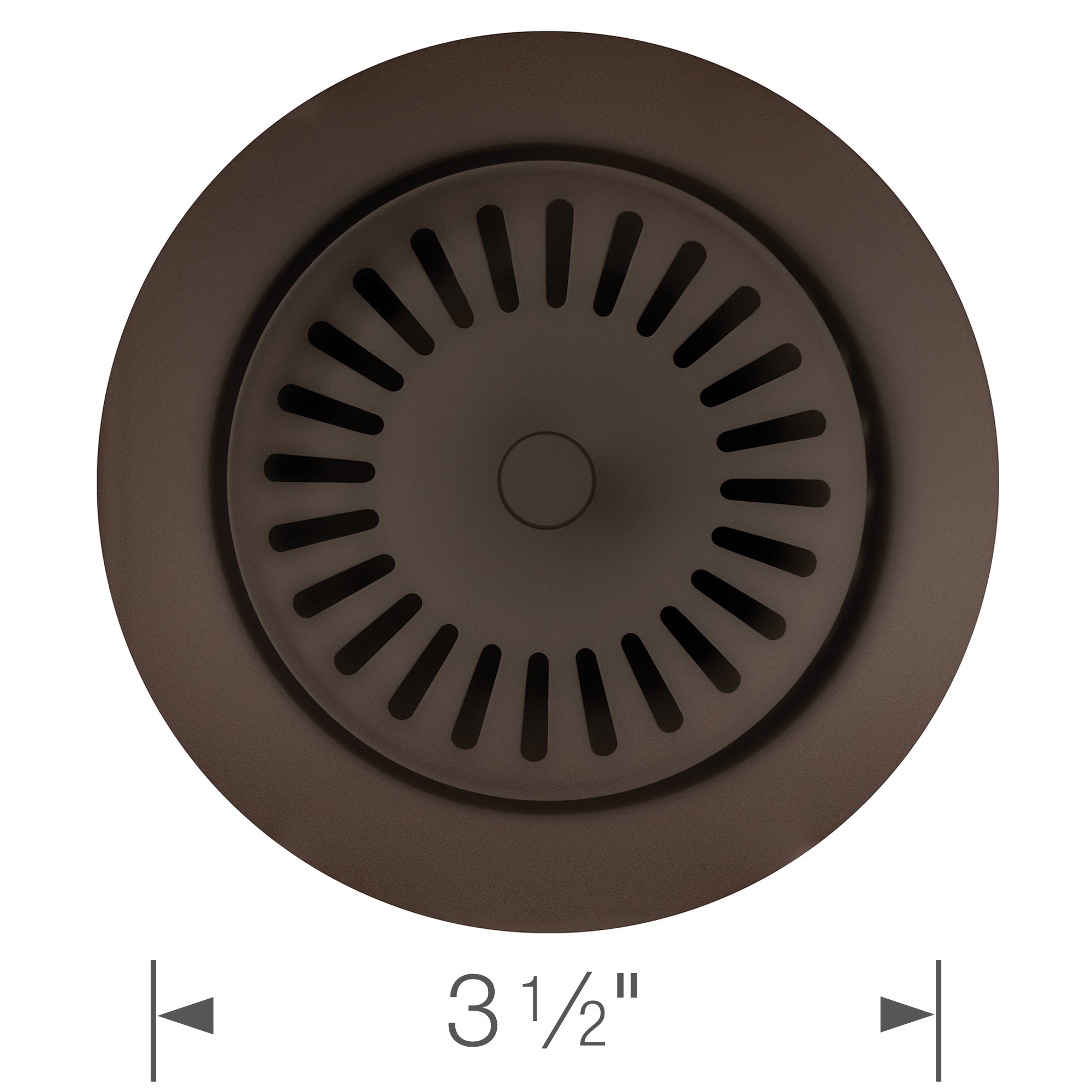 Blanco - 240330 - Color-Coordinated Metal Disposal Flange - Café - Dimension Shot