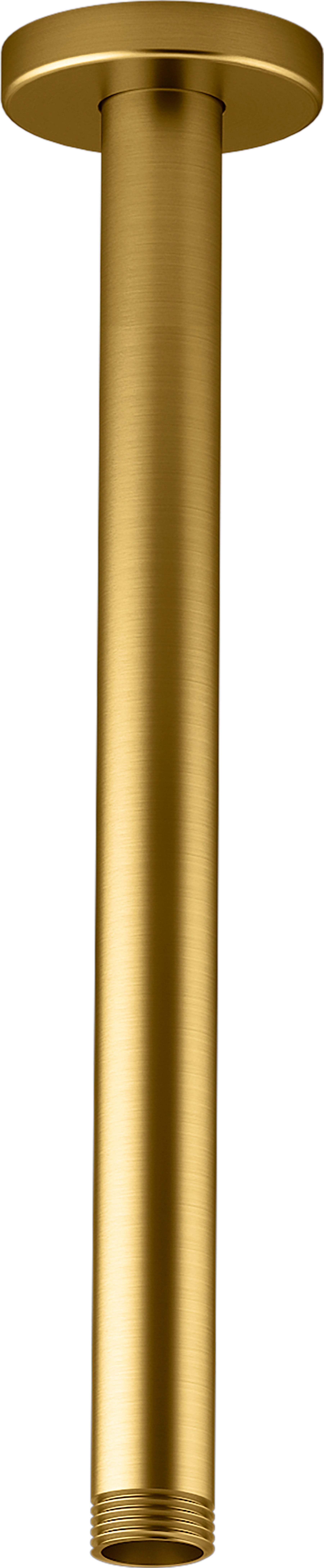 Statement 12" ceiling-mount single-function rainhead arm and flange