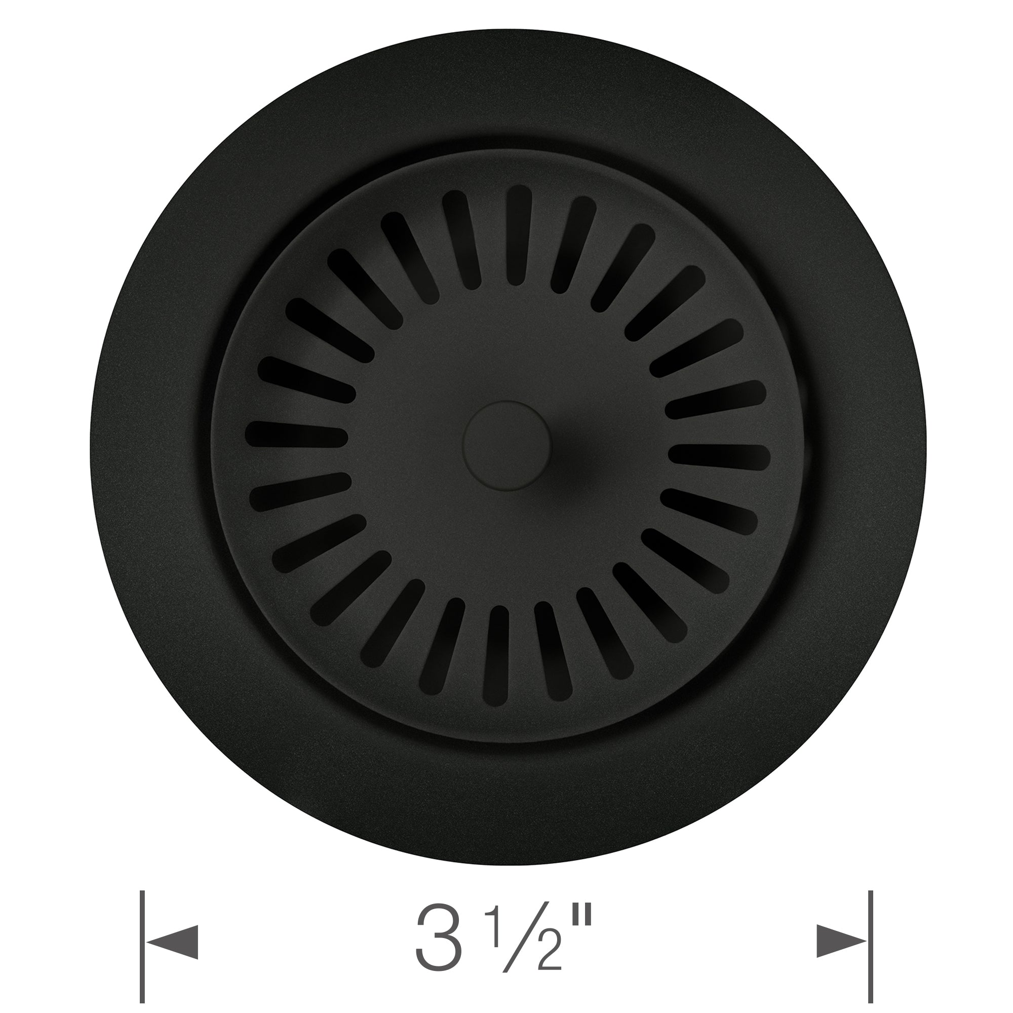 Blanco - 240339 - Color-Coordinated Metal Disposal Flange - Coal Black - Dimension Shot