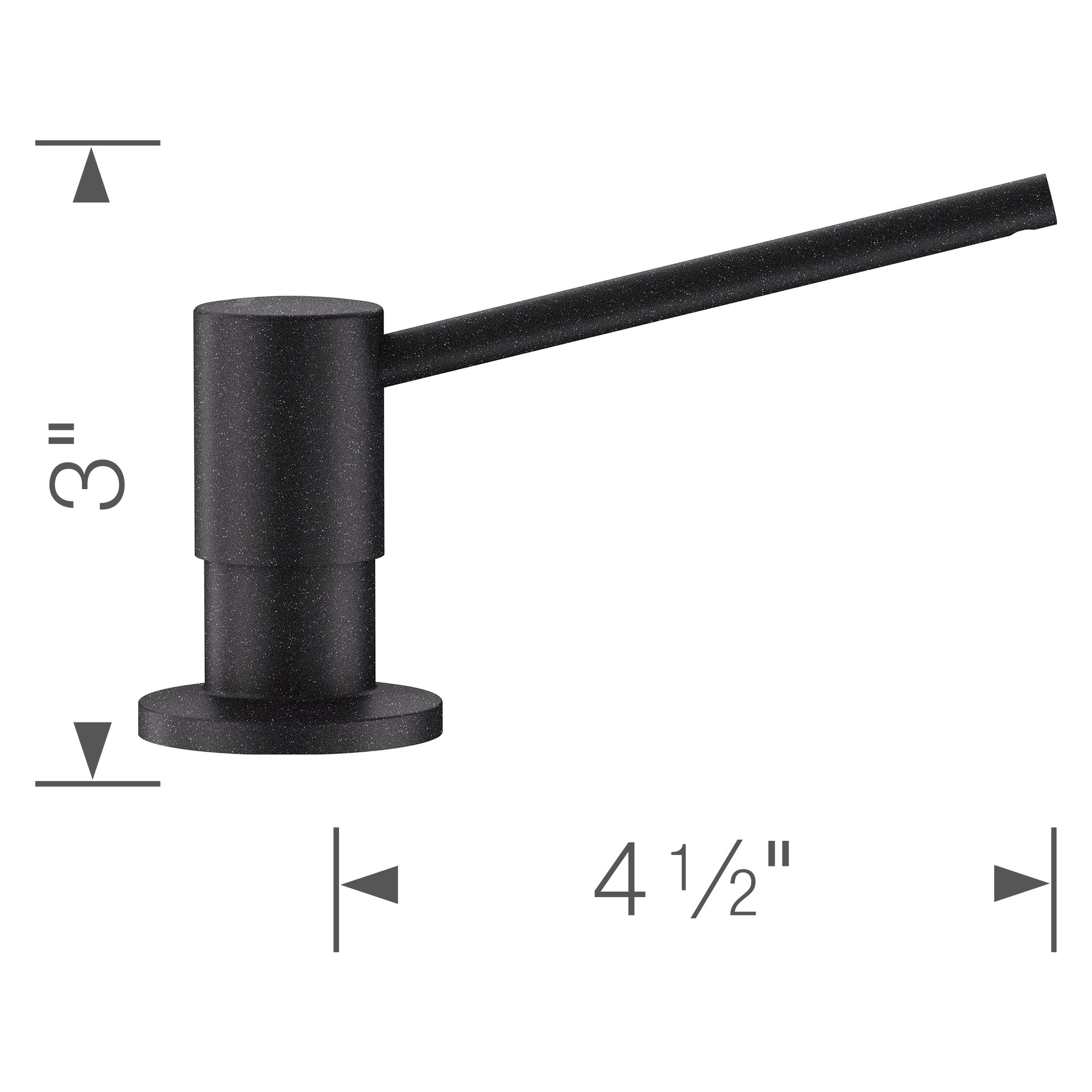 Blanco - 400693 - Torre Soap Dispenser - Anthracite - Dimension Shot