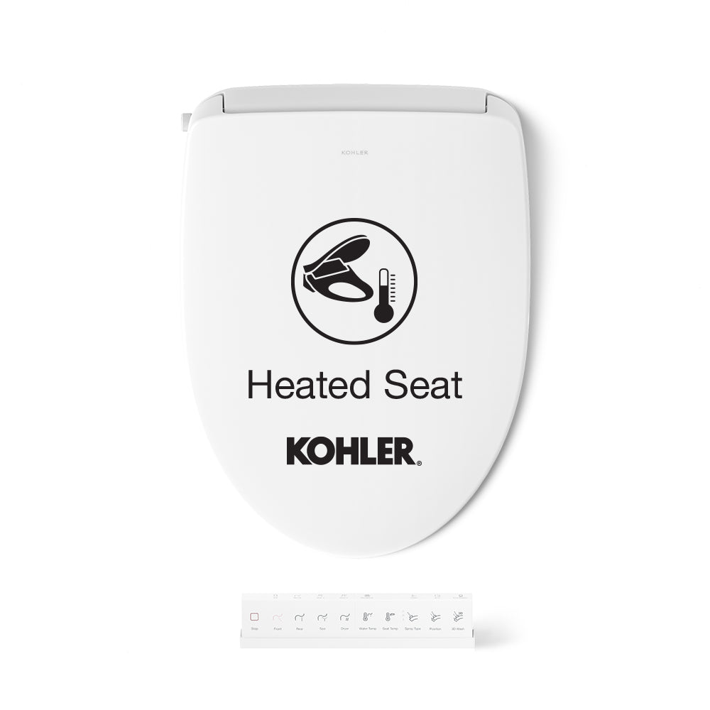 PureWash E815 Elongated bidet toilet seat with remote control