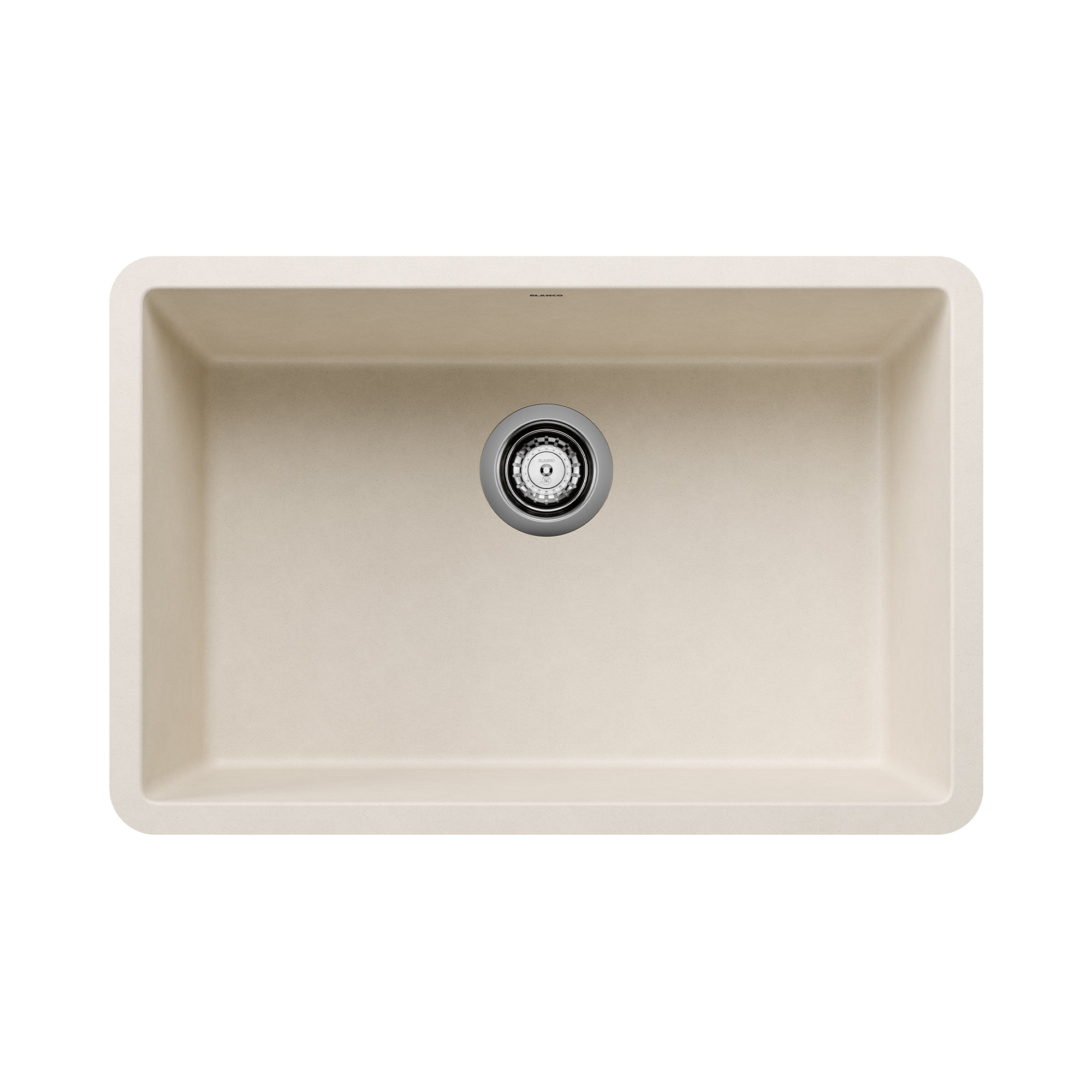 Blanco - 402880 - Precis SILGRANIT 27" Single Bowl Undermount Kitchen Sink - Soft White
