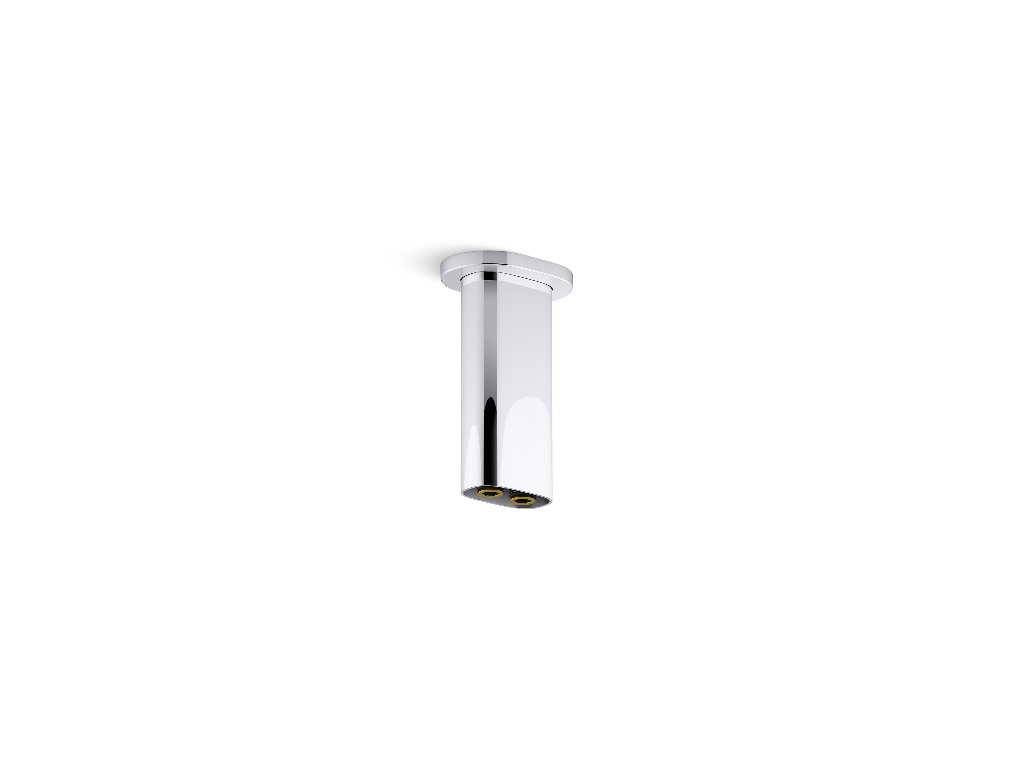 Statement 5" ceiling-mount two-function rainhead arm and flange