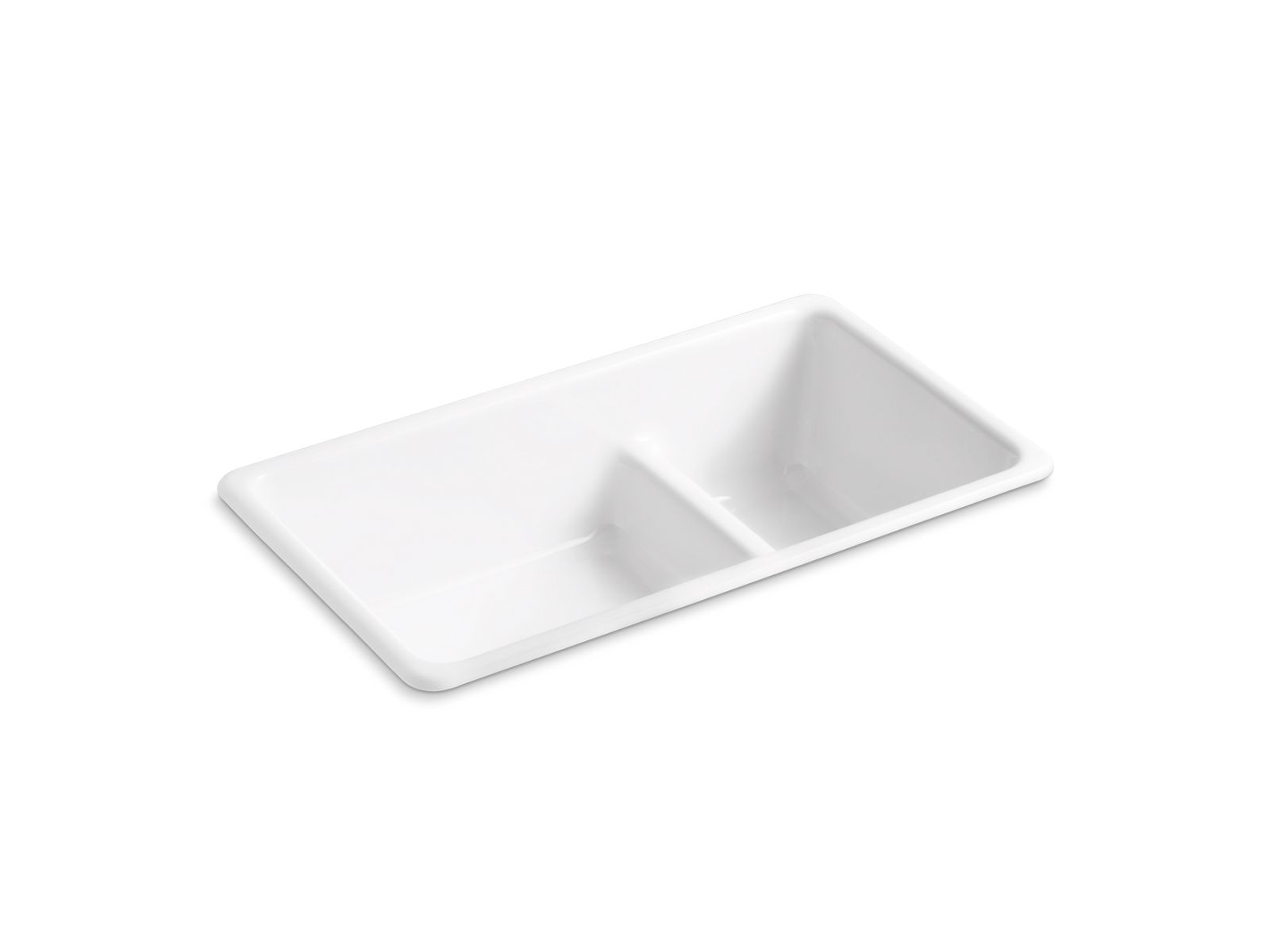 Iron/Tones Smart Divide 33" top-/undermount double-bowl kitchen sink