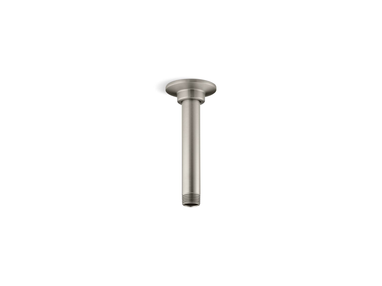 6" ceiling-mount single-function rainhead arm and flange