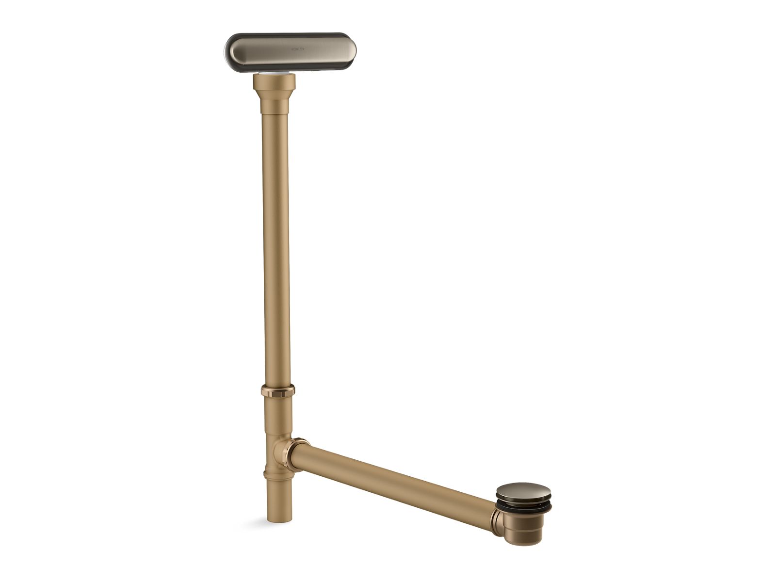 Clearflo Slotted overflow brass bath drain