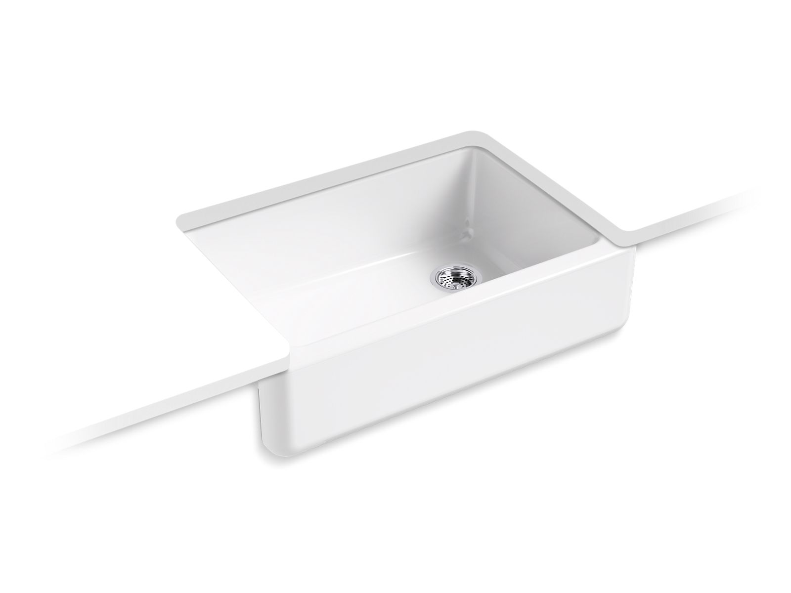 Whitehaven 32-3/4" undermount single-bowl farmhouse kitchen sink