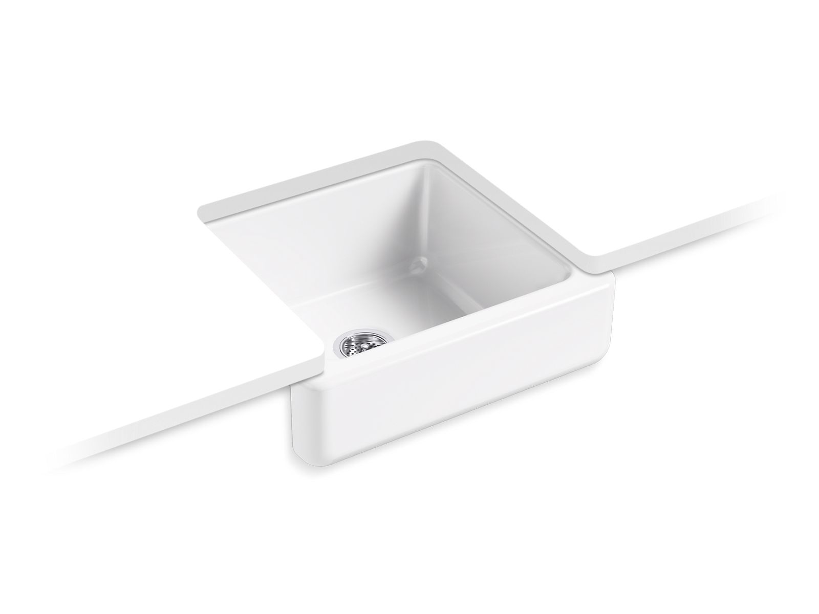 Whitehaven 23-1/2" undermount single-bowl farmhouse kitchen sink
