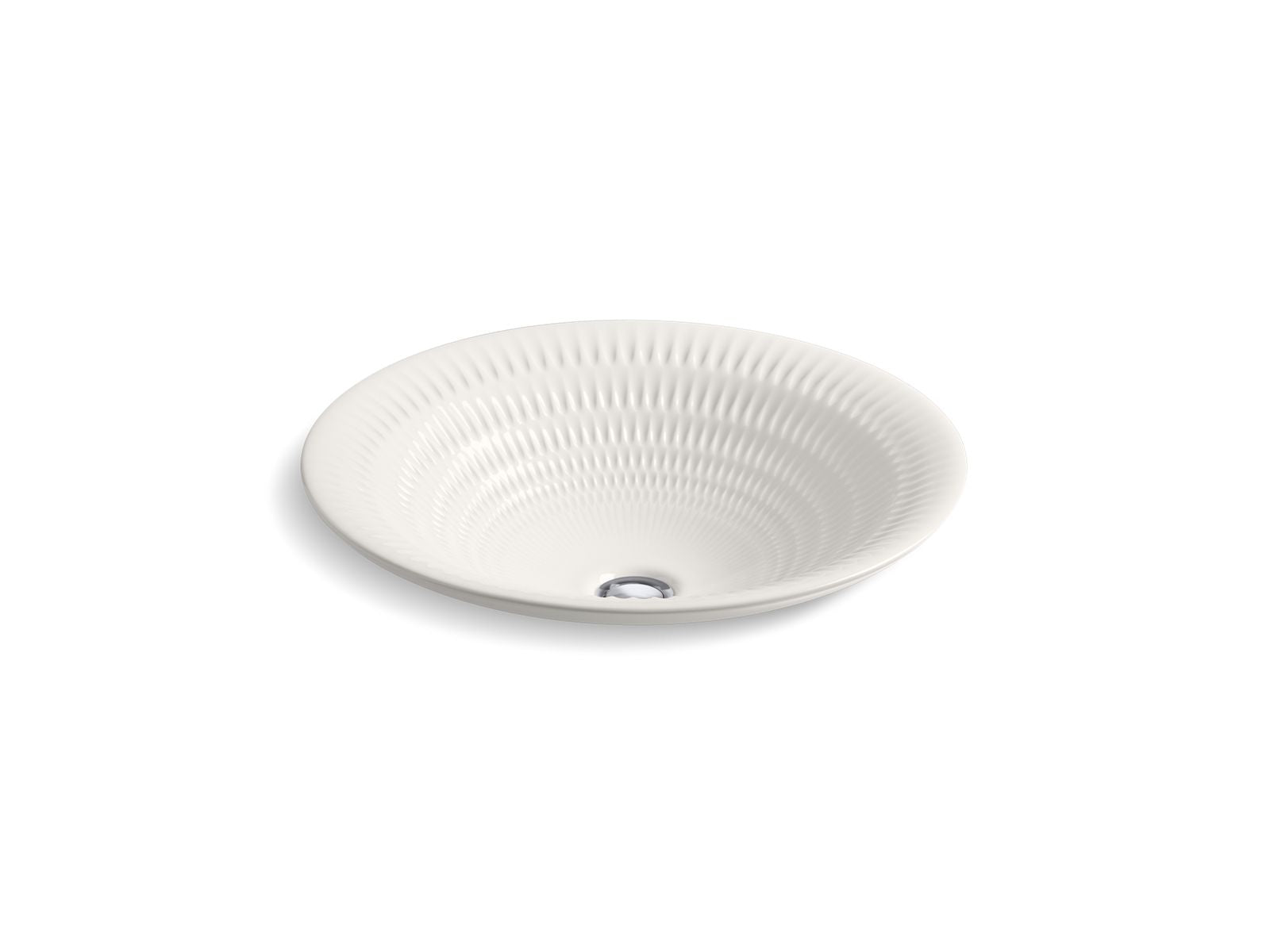 Derring Carillon 17-3/4" round drop-in bathroom sink, no overflow