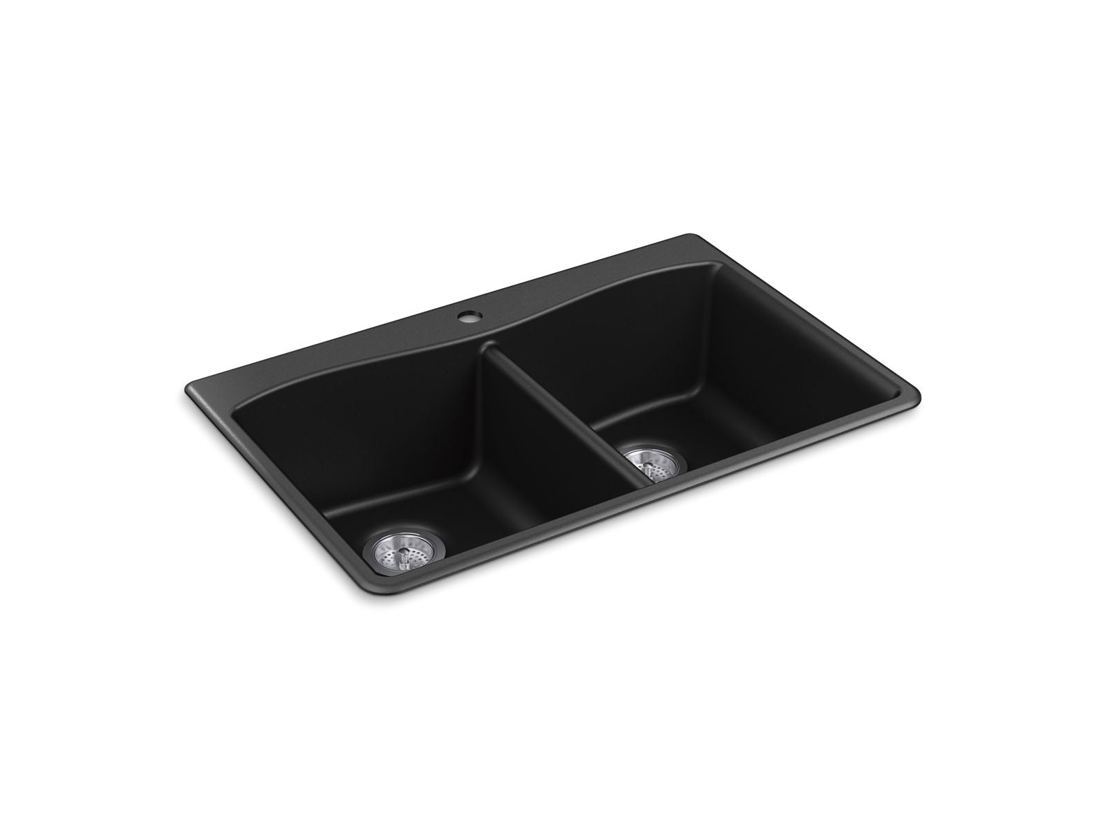 Kennon 33" top-/undermount double-bowl kitchen sink