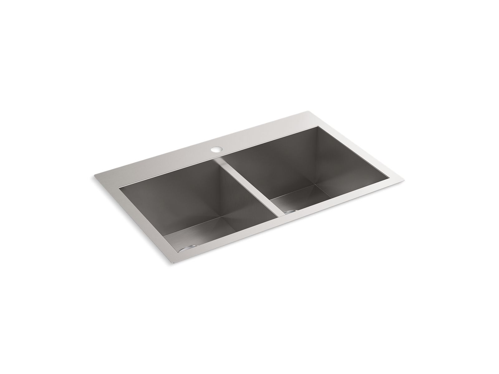 Vault 30-1/2" top-/undermount double-bowl kitchen sink
