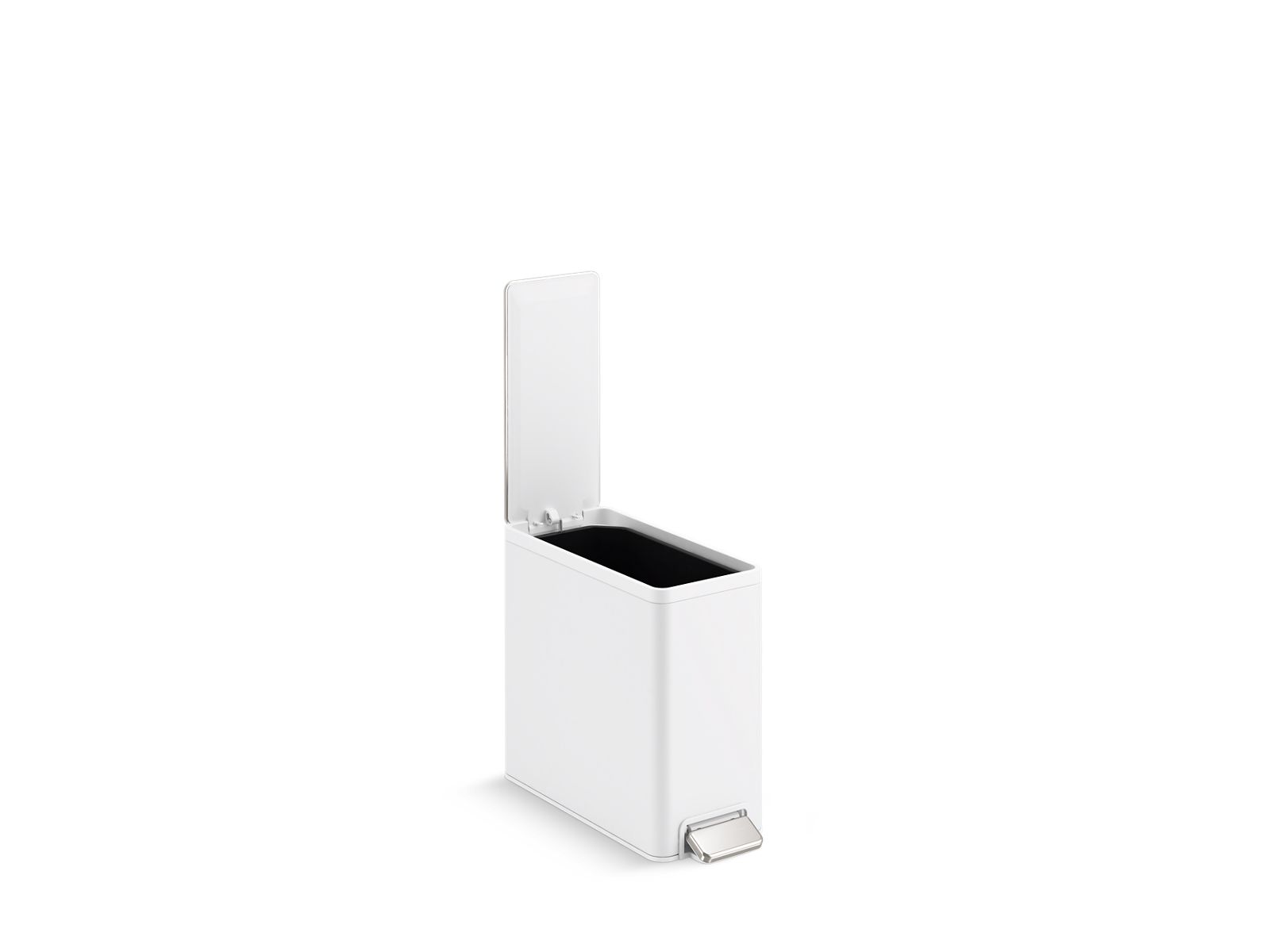 2.5-gallon slim step trash can