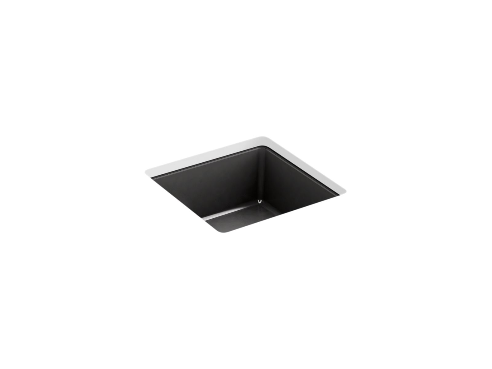 Verticyl 13" square undermount bathroom sink