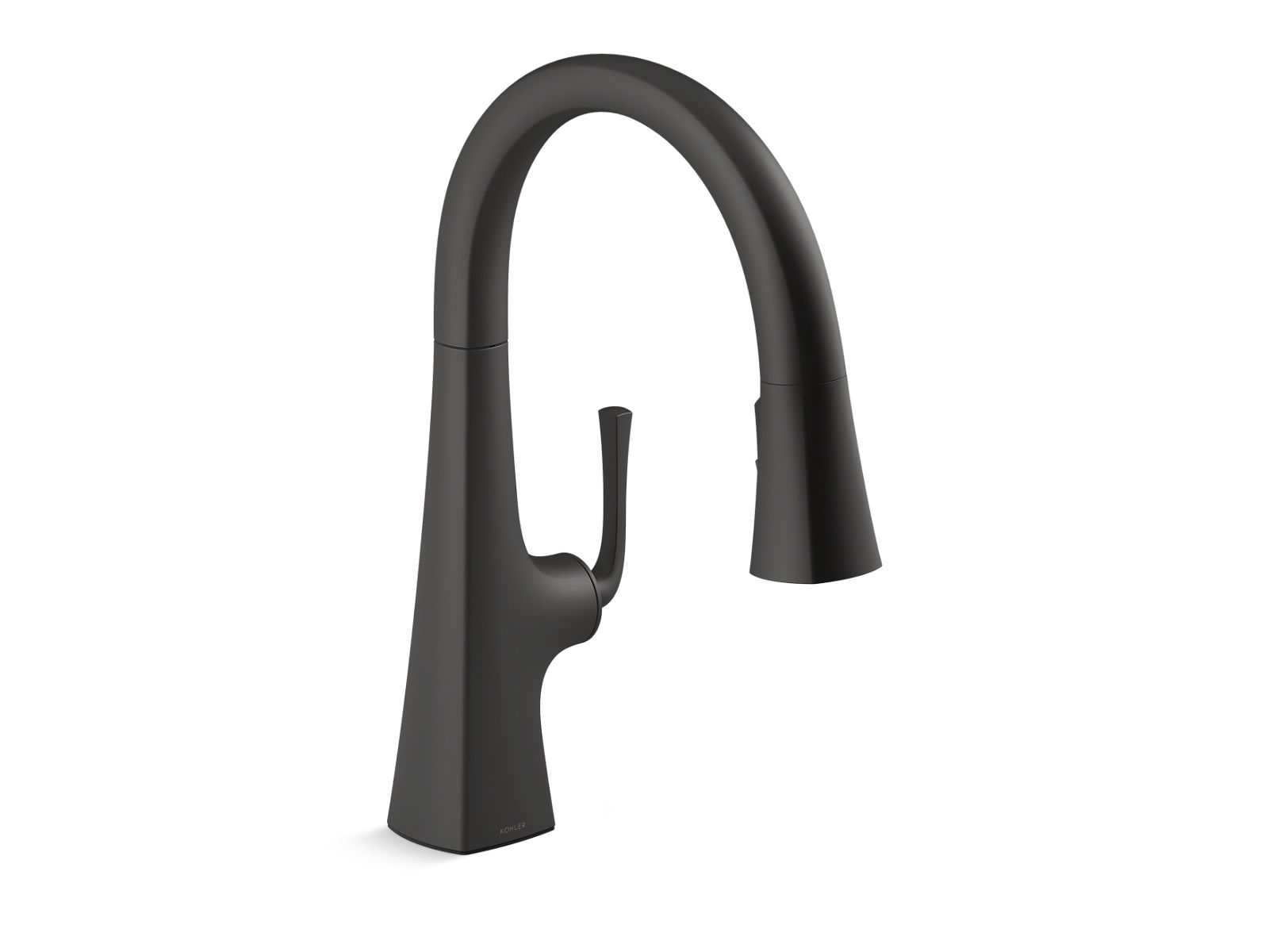 Graze Pull-down kitchen sink faucet with three-function sprayhead