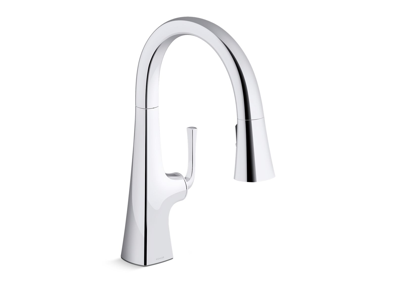 Graze Pull-down kitchen sink faucet with three-function sprayhead