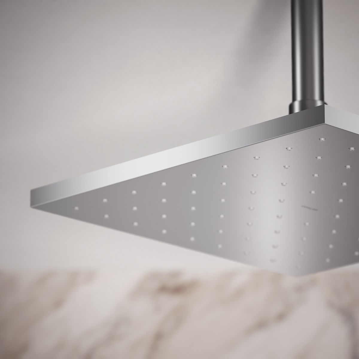 Kohler 13696-CP Contemporary Square 10" single-function rainhead, 2.5 gpm