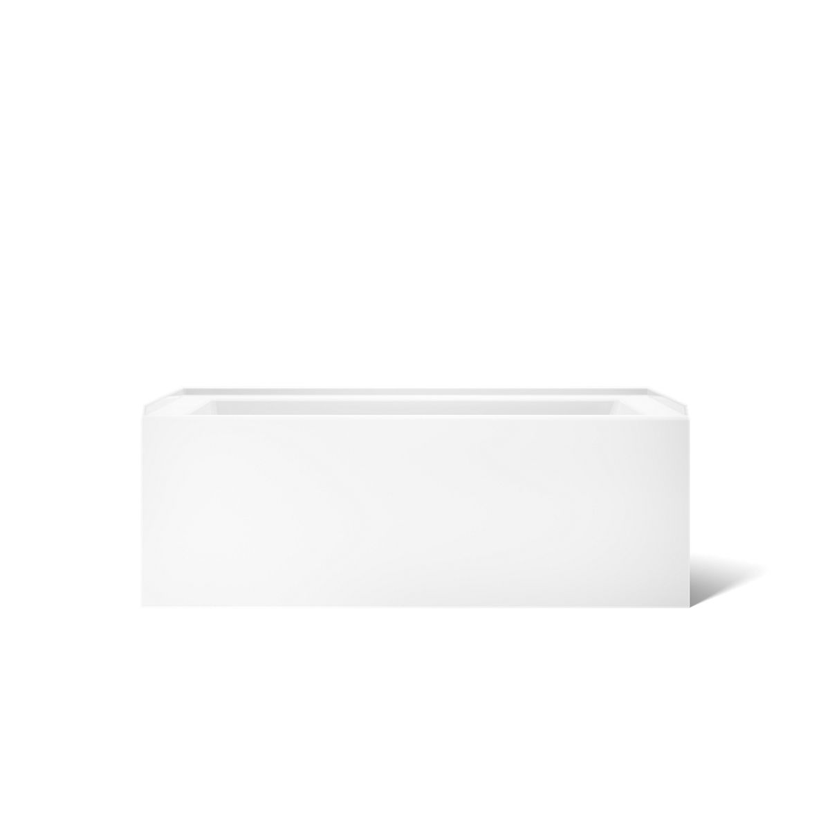 Kohler 20201-LA-0 Underscore 60" x 30" alcove bath with integral apron, integral flange, and left-hand drain