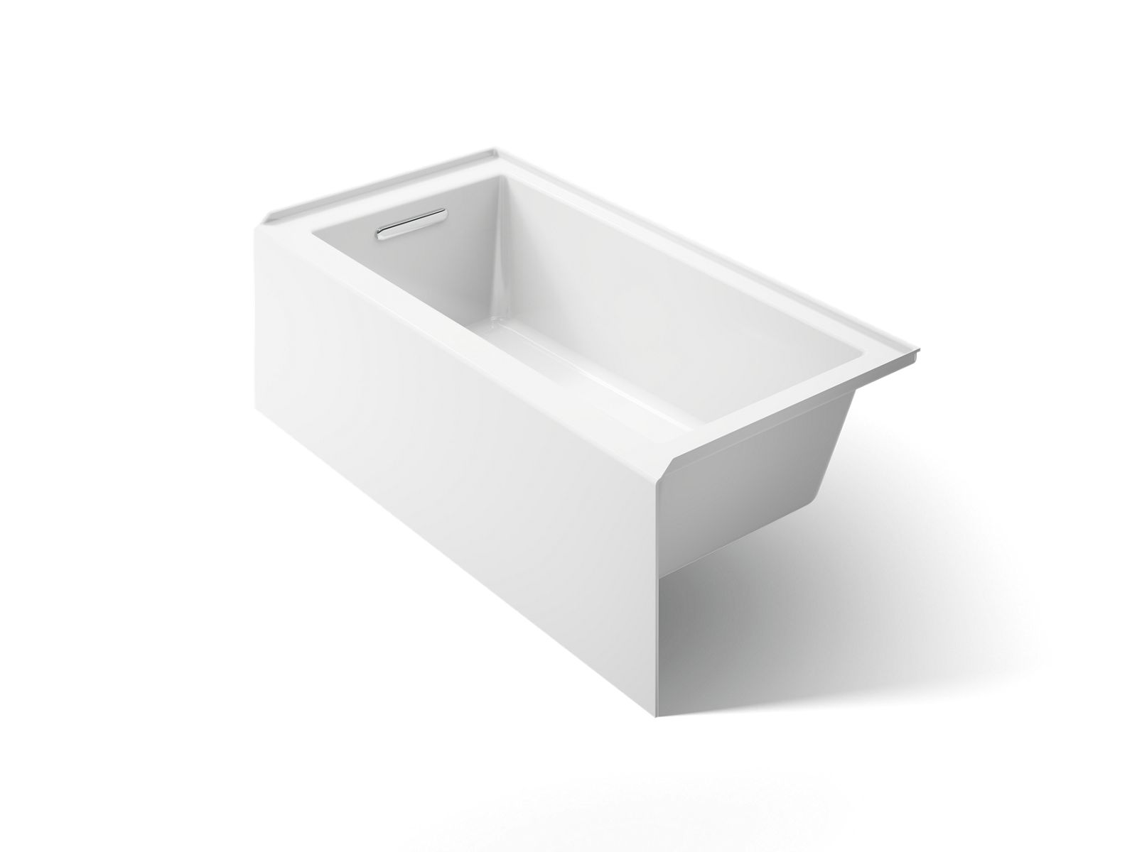 Kohler 20201-LA-0 Underscore 60" x 30" alcove bath with integral apron, integral flange, and left-hand drain