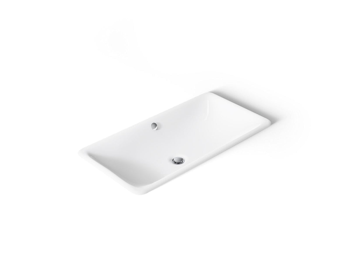 Kohler 20212-0 Iron Plains 30" rectangular drop-in/undermount bathroom sink