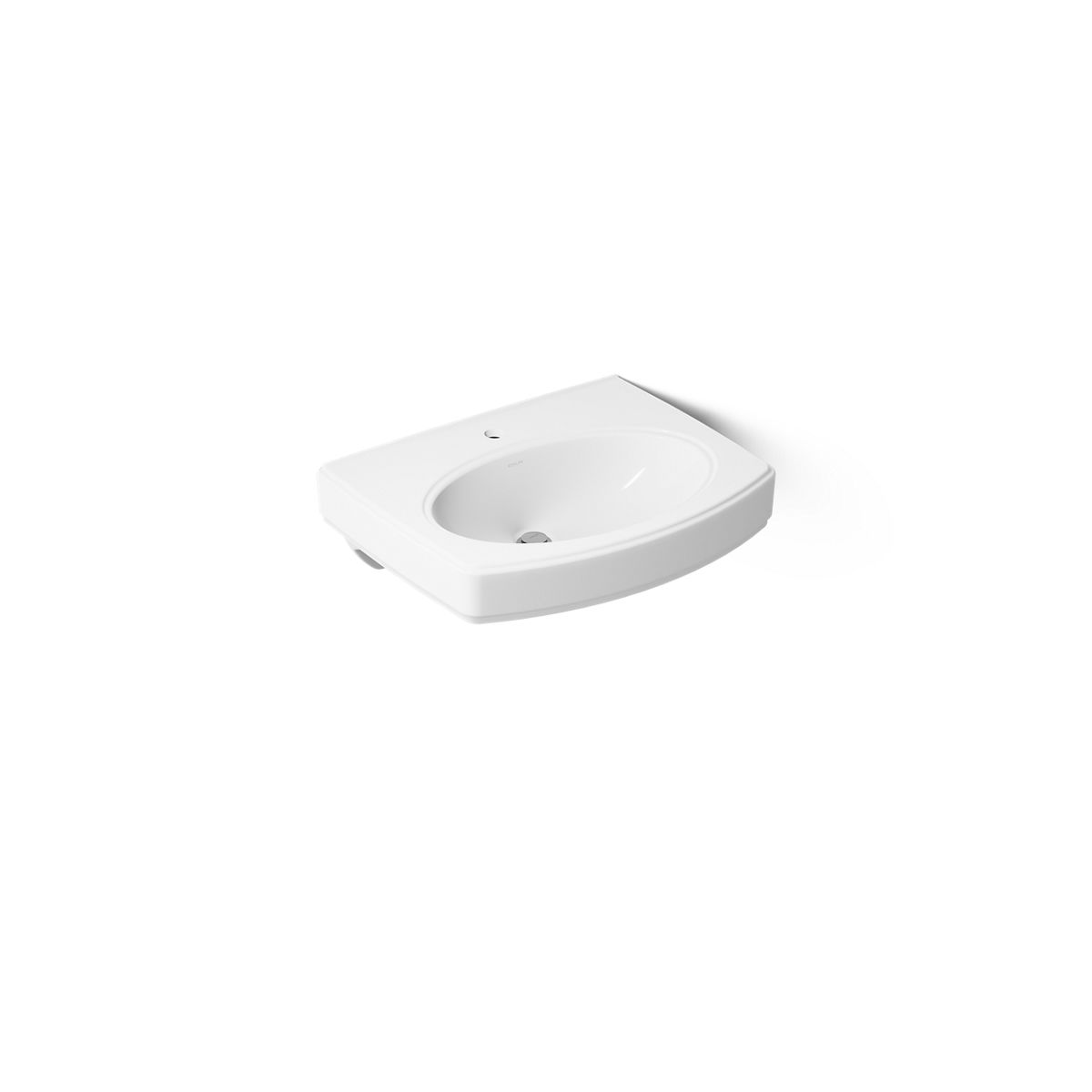Pinoir 22" oval wall-mount bathroom sink