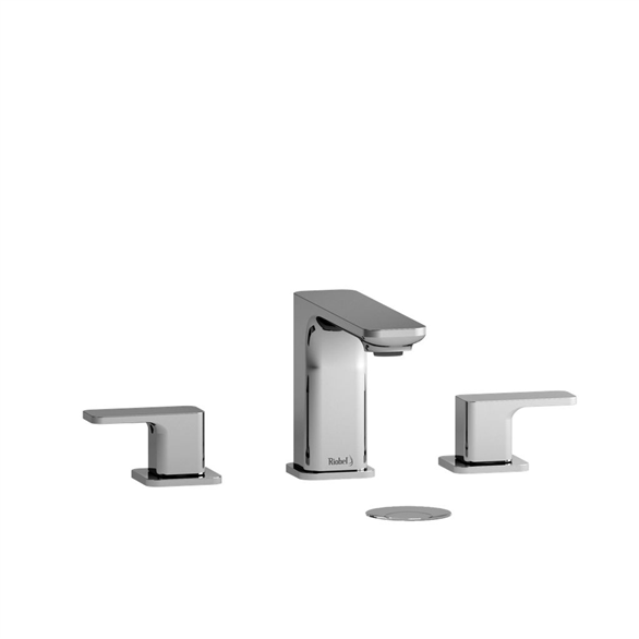Riobel Equinox EQ08C Lavatory Faucet 4-1/2" Deck-Mount 3H 8CC WS 1.20 GPM W/2-Lever Push Chrome