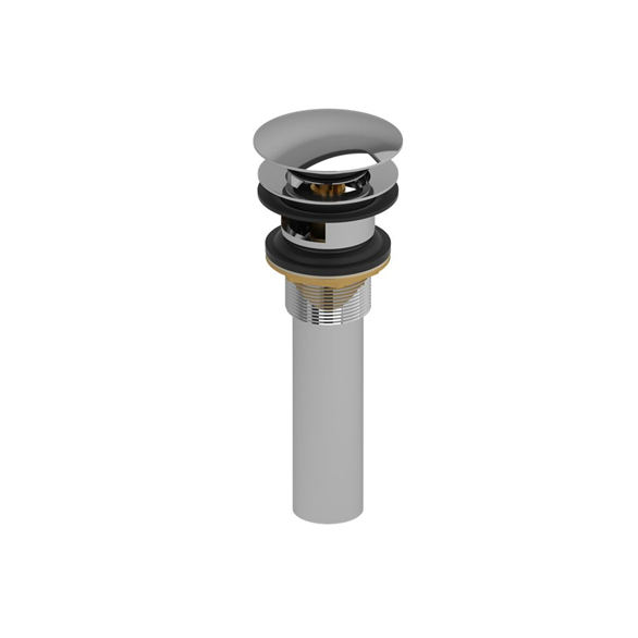Riobel DB170C Drain 8-1/4" Push F/Lavatory W/Overflow Chrome