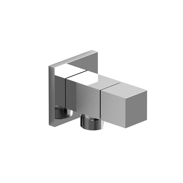 Riobel 744C Elbow 1/2" Square Supply FNPT-MNPT F/Hand Shower W/Shut-Off Chrome