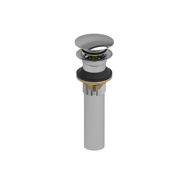 Riobel DL160C Drain 6-1/4" Push F/Lavatory L/Overflow Chrome