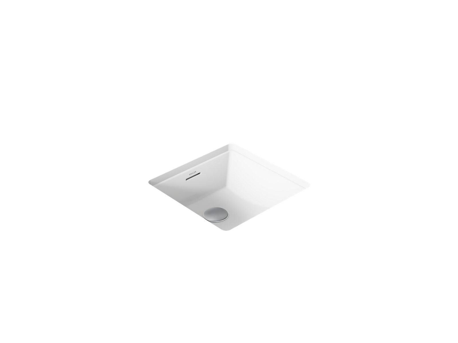 Kohler 21056-0 Brazn 16-1/4" square undermount bathroom sink