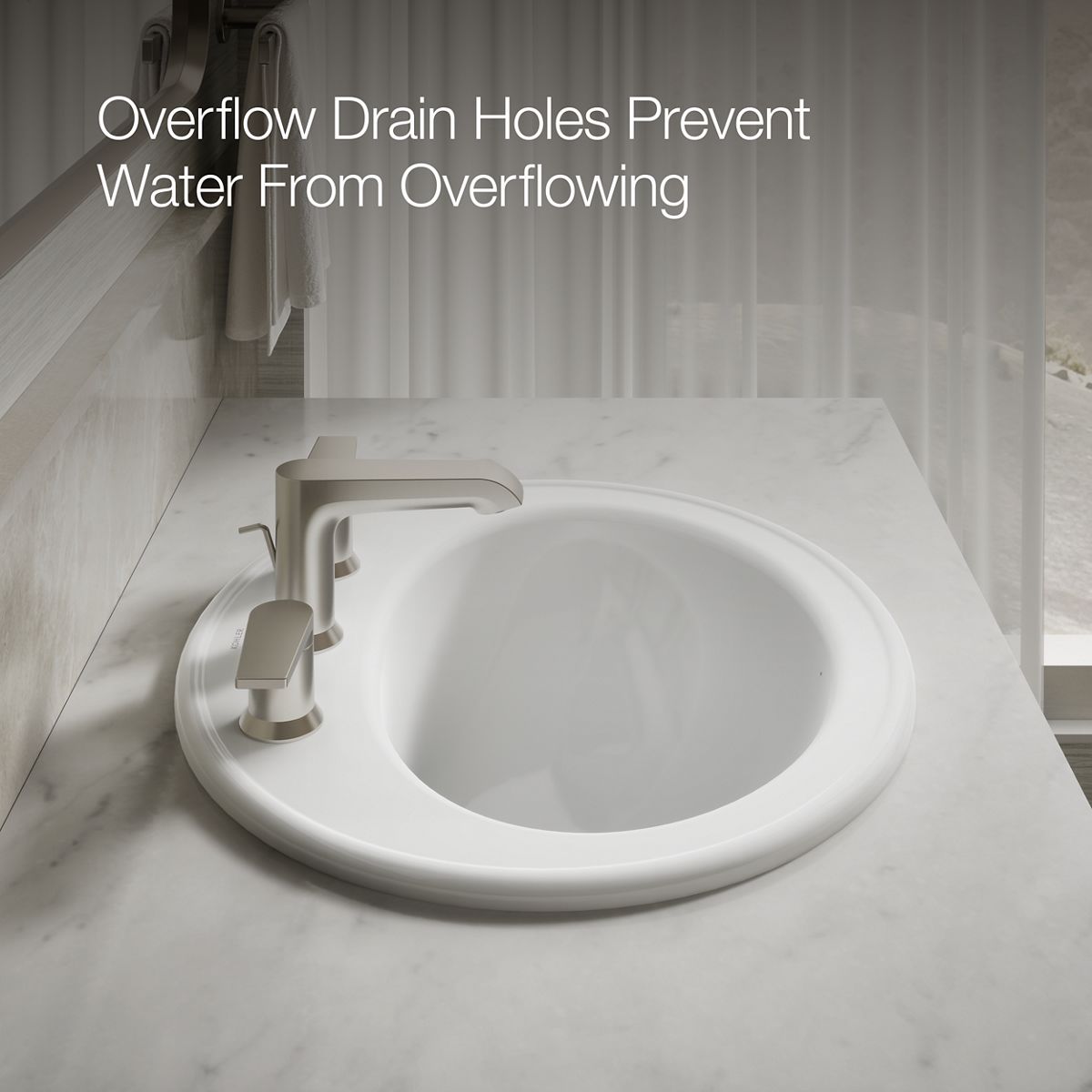 Pennington 20-1/4" oval drop-in bathroom sink