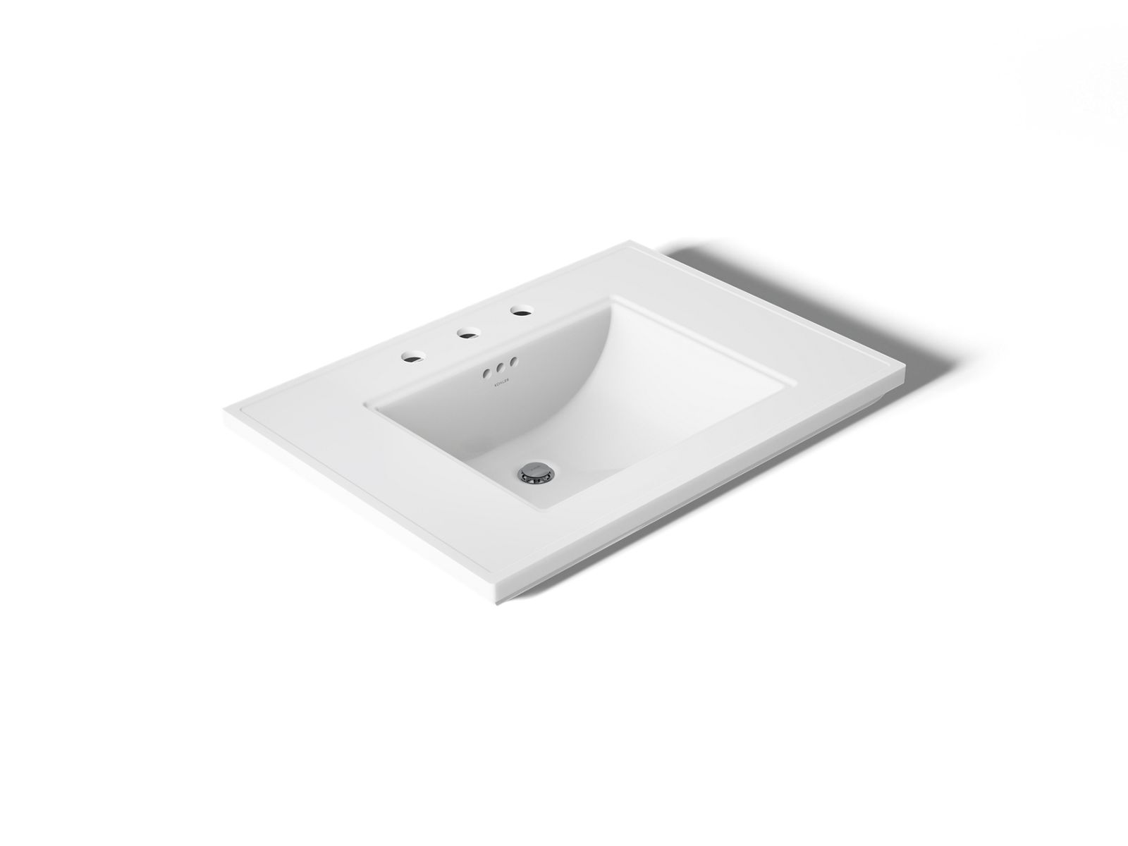 Kohler 2269-8-0 Memoirs Stately 30" Pedestal/Console Table Bathroom Sink Basin, White