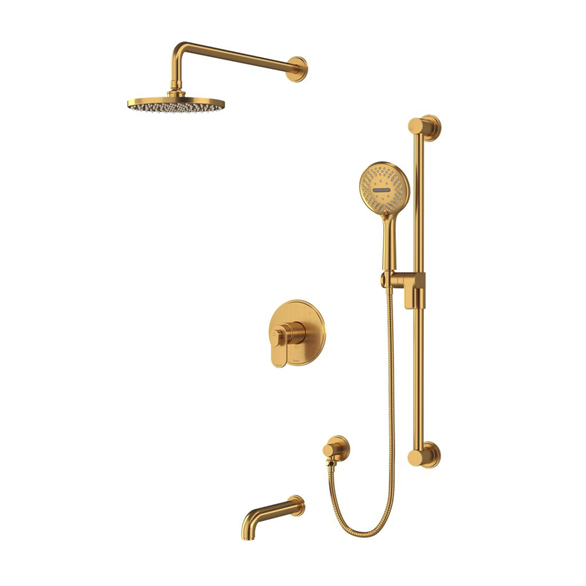 Riobel TKIT1345AABG-CW - TKIT1345AABG-CW ARA TUB & SHWR BGLD