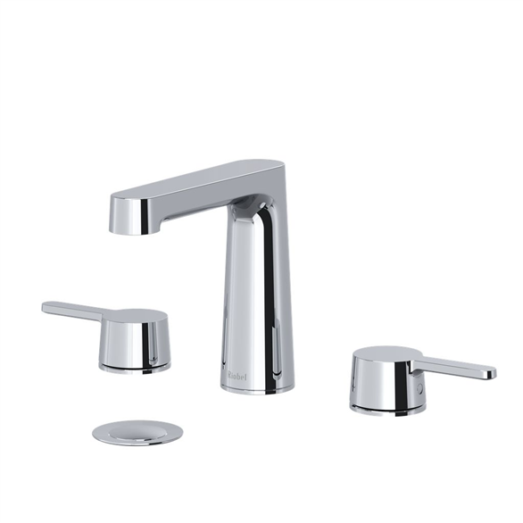 Riobel Nibi NB08C Lavatory Faucet 5-1/2" Deck-Mount 3H WS 1.20 GPM W/2-Lever Push Chrome
