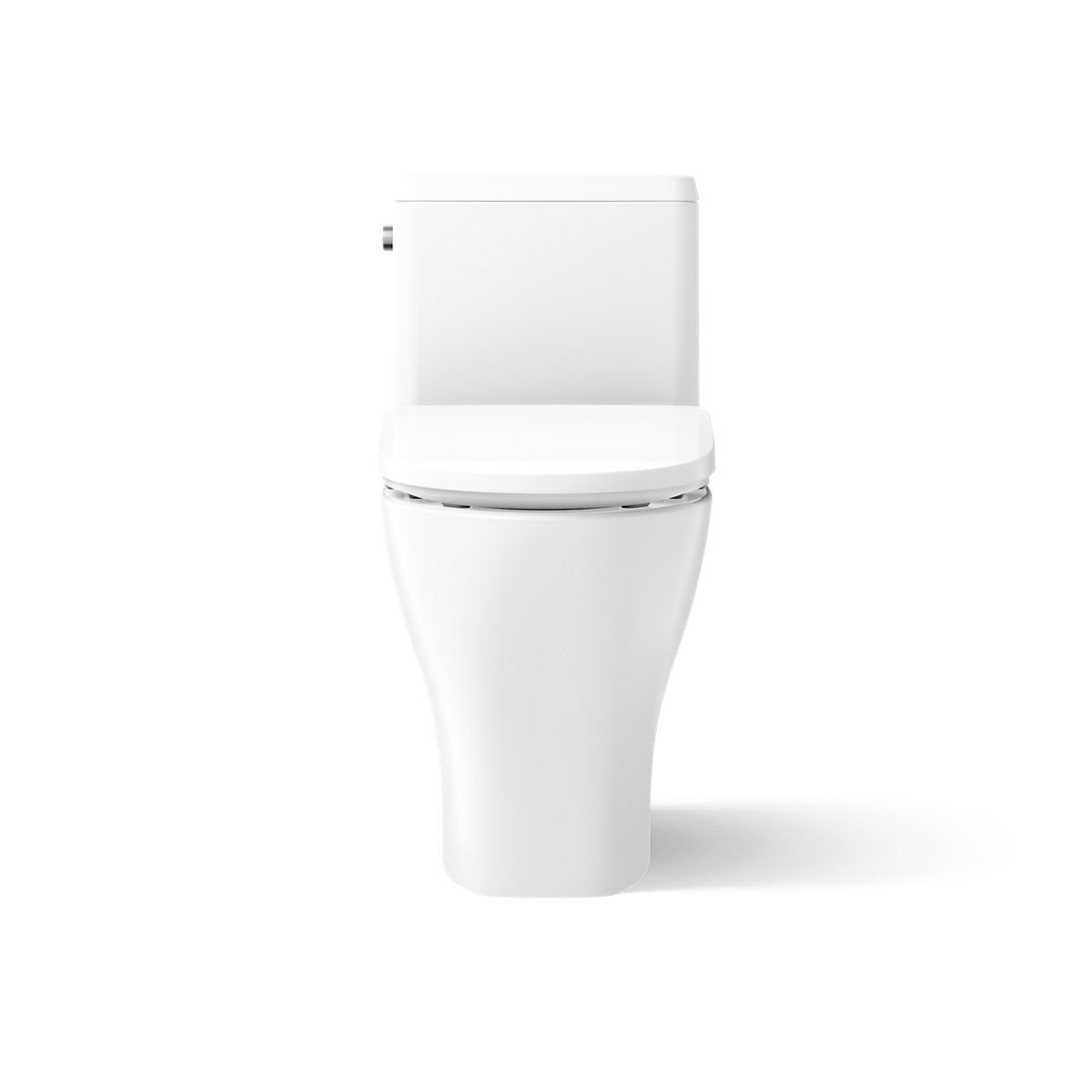 Kohler 23188-HC-0 Reach Curv Hidden Cord One-Piece Compact Elongated Dual-Flush Toilet, White