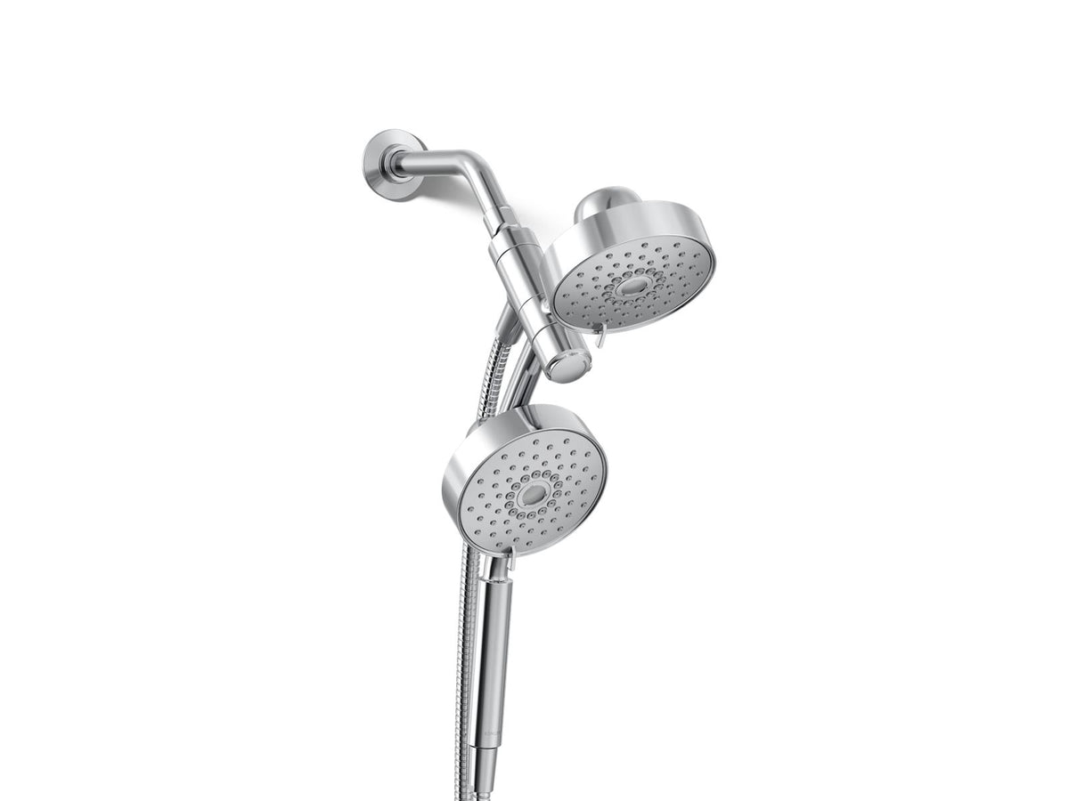 Kohler 23219-G-CP Purist 2-in-1 Multifunction 1.75 GPM Shower Combo Kit, Chrome