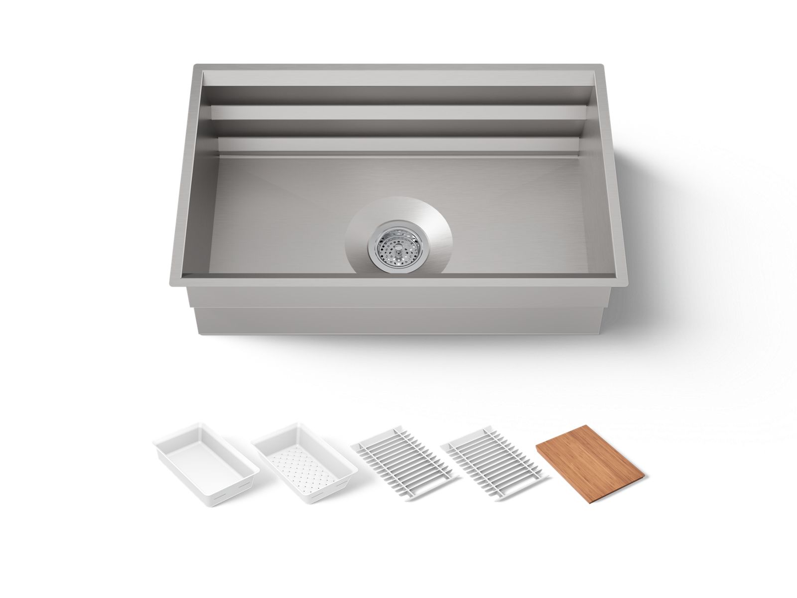 Kohler 23651-NA Prolific 29" undermount single-bowl workstation kitchen sink