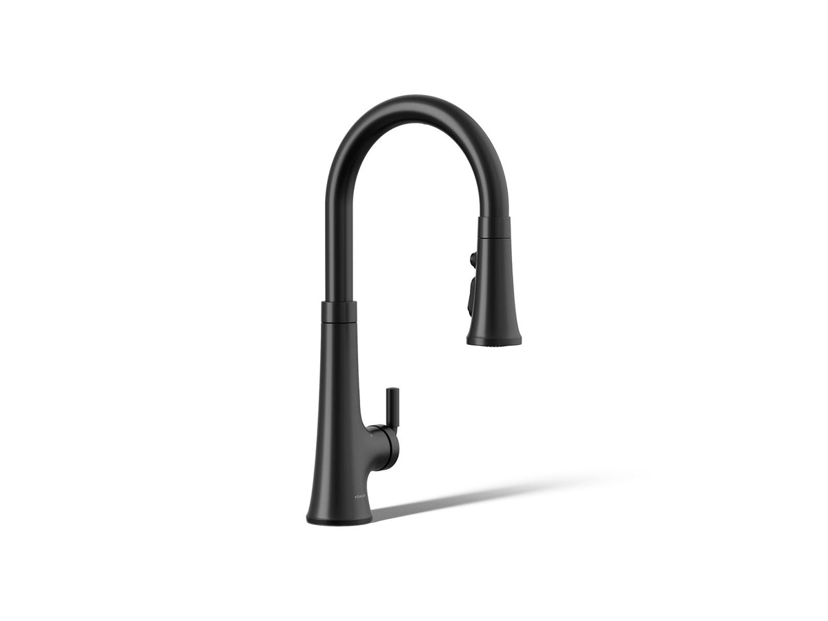 Kohler 23766-BL Tone Touchless pull-down kitchen sink faucet with three-function sprayhead