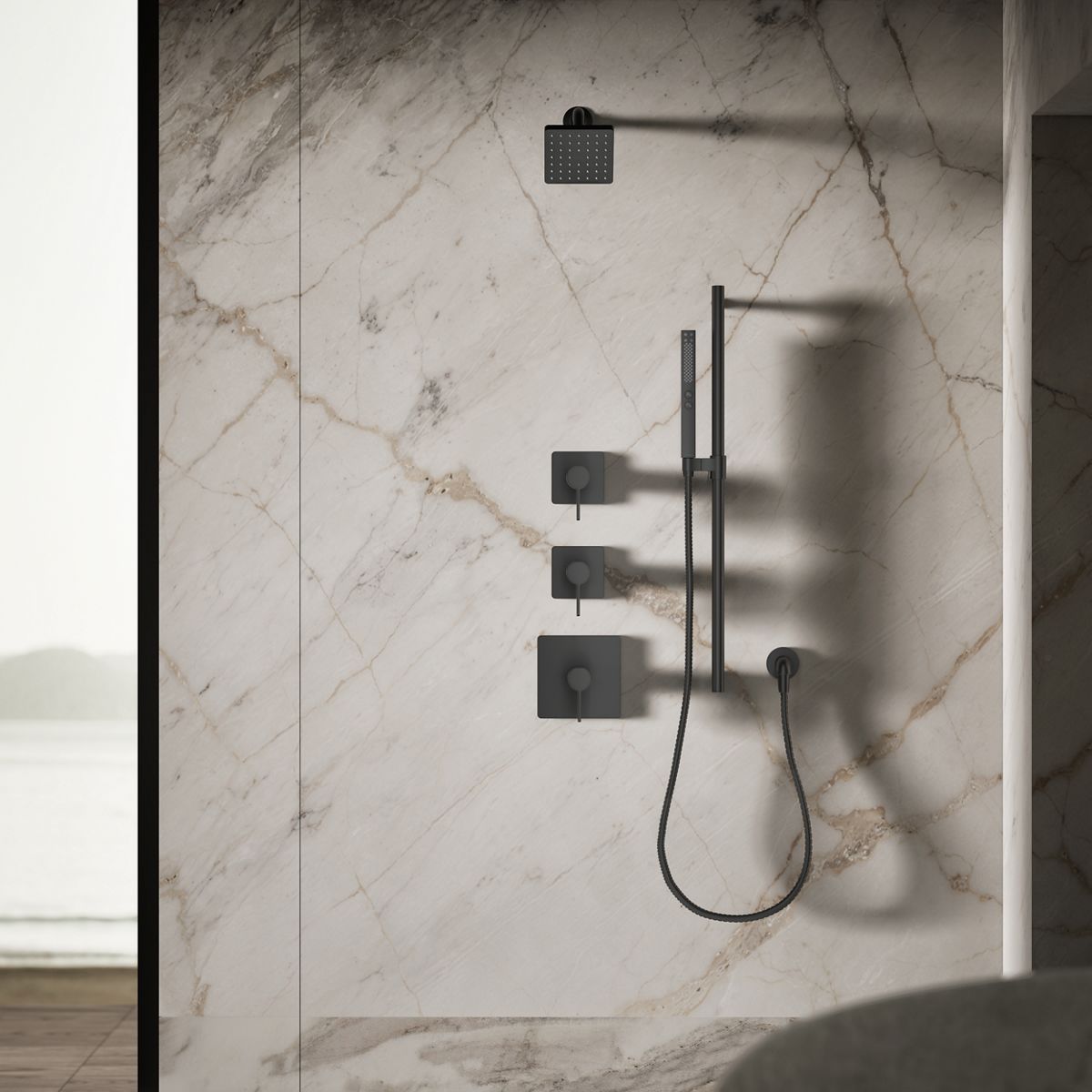 Parallel Single-function showerhead, 2.5 gpm