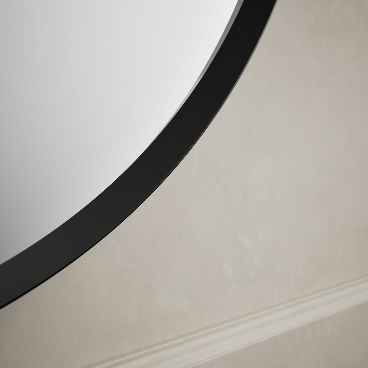 Kohler 26050-BLL Essential 28" round framed mirror