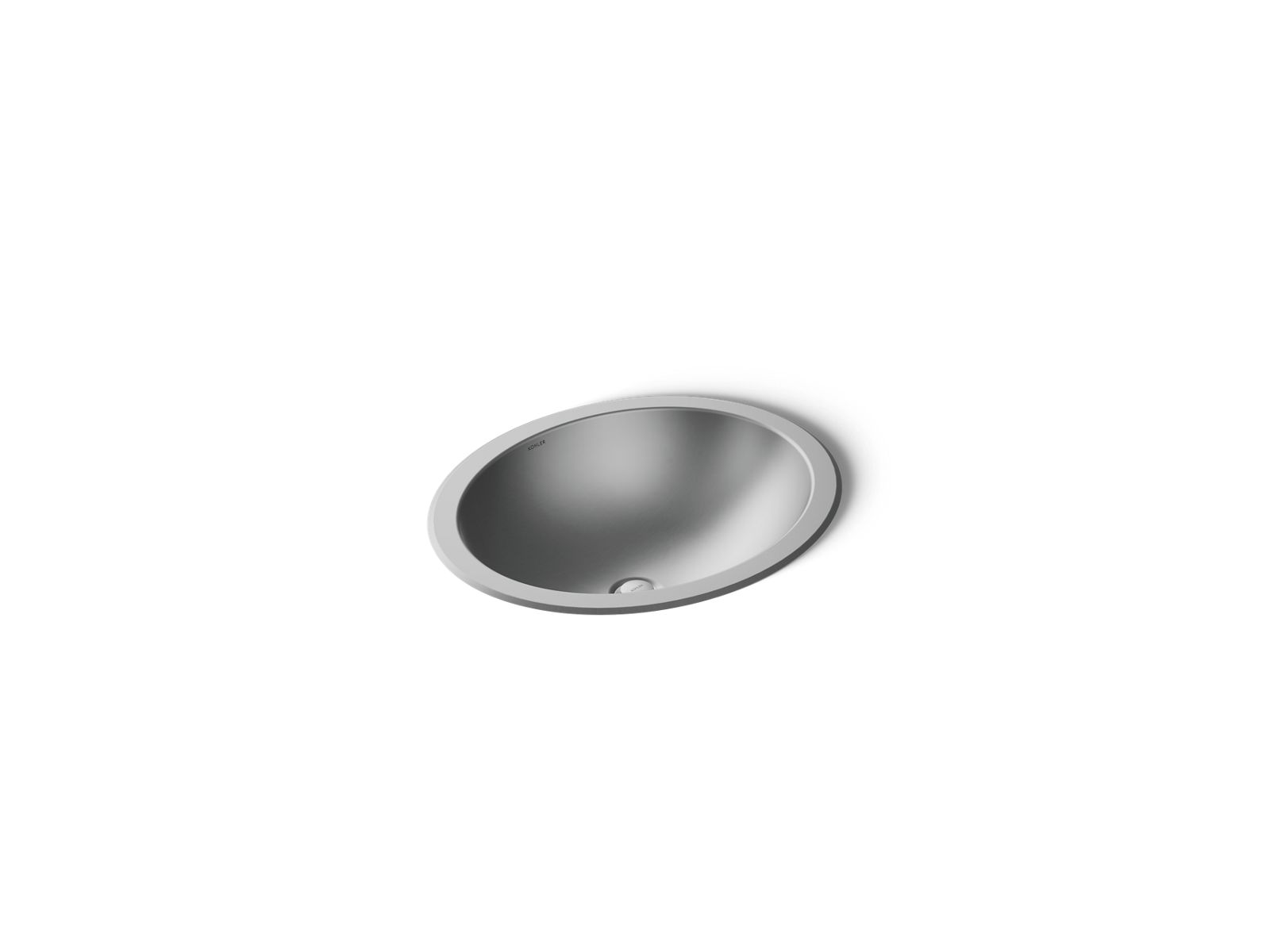 Kohler 2608-SU-NA Bachata 20" oval drop-in/undermount bathroom sink, no overflow