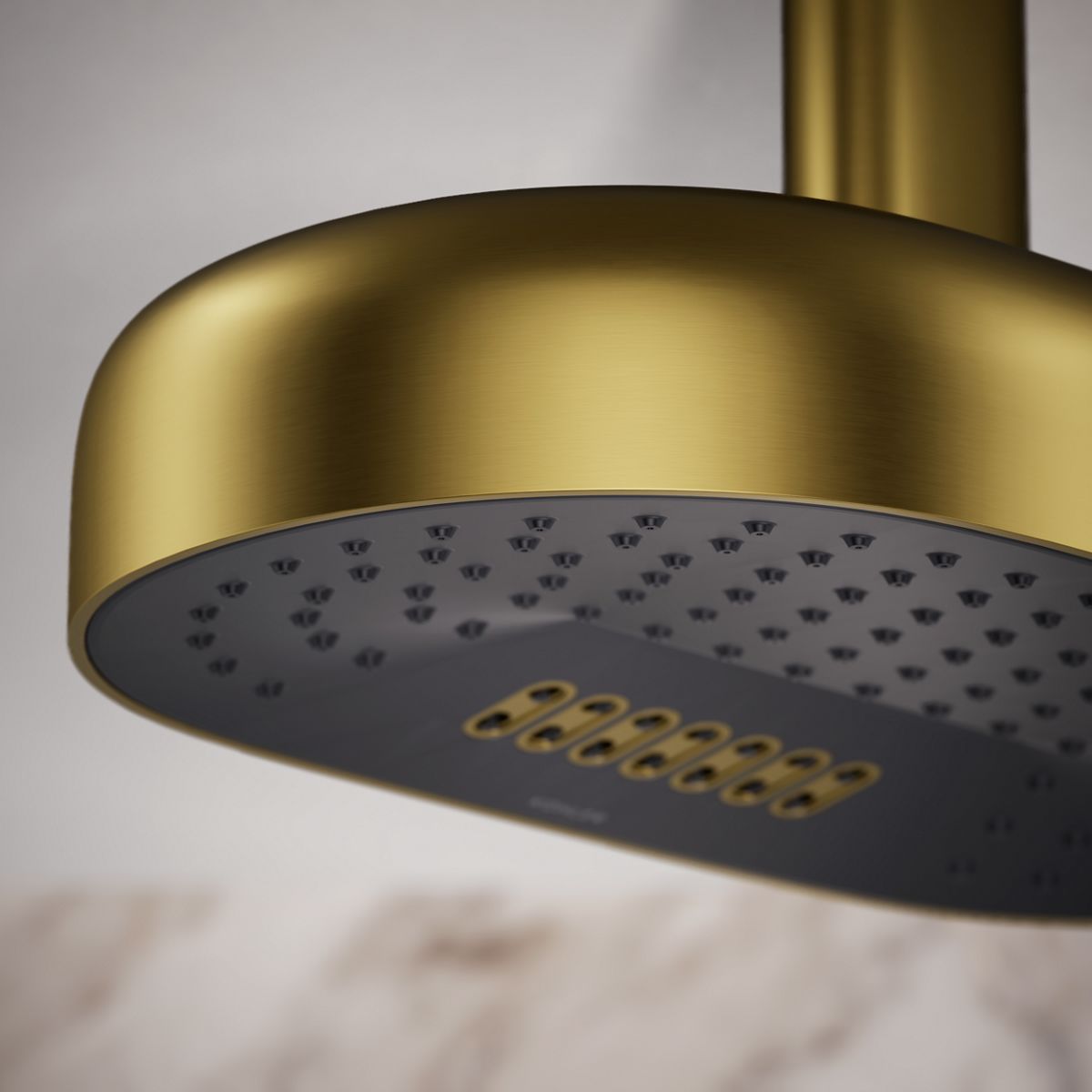 Kohler 26295-2MB Statement Oblong 14" two-function rainhead, 2.5 gpm