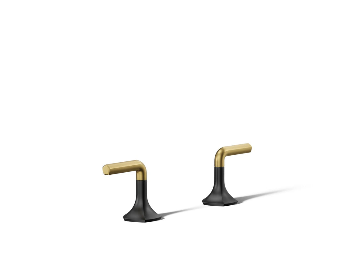 Kohler 27018-4-BMB Occasion Deck-mount bath faucet handles with Lever design