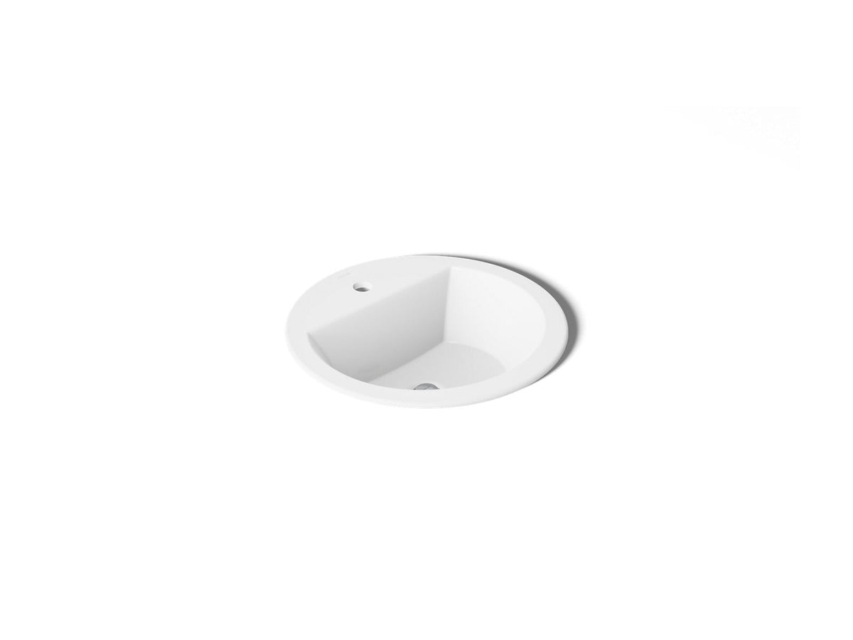 Kohler 2714-1-0 Bryant 19" round drop-in bathroom sink