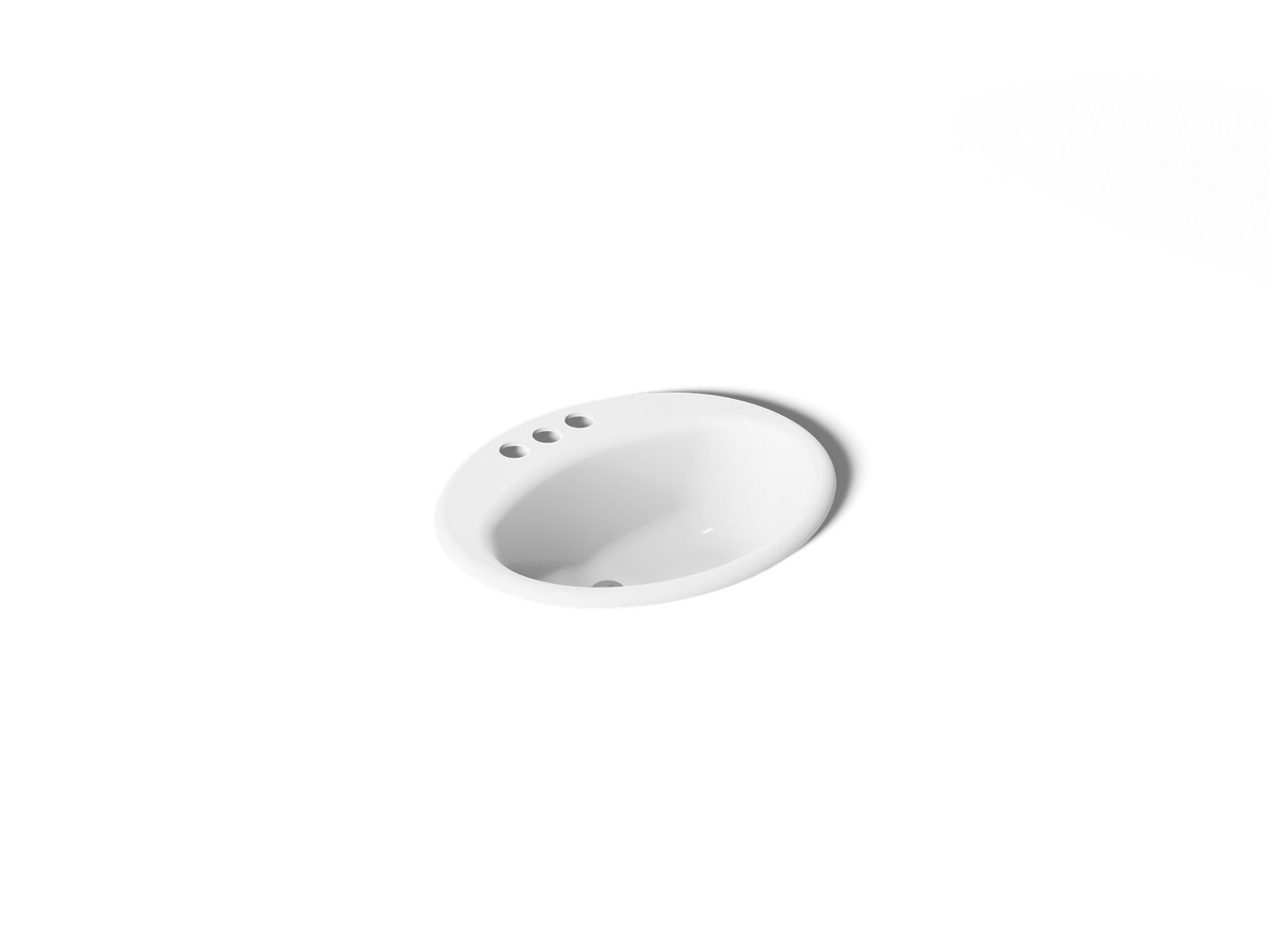 Kohler 2905-4-0 Farmington 19-1/4" oval drop-in bathroom sink