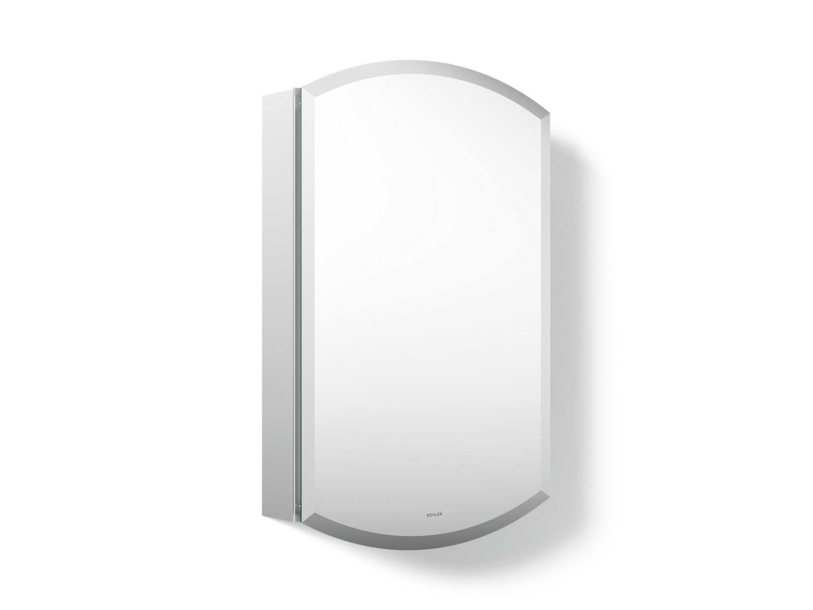 Kohler 3073-NA Archer 20" W x 31" H aluminum single-door medicine cabinet, beveled edges