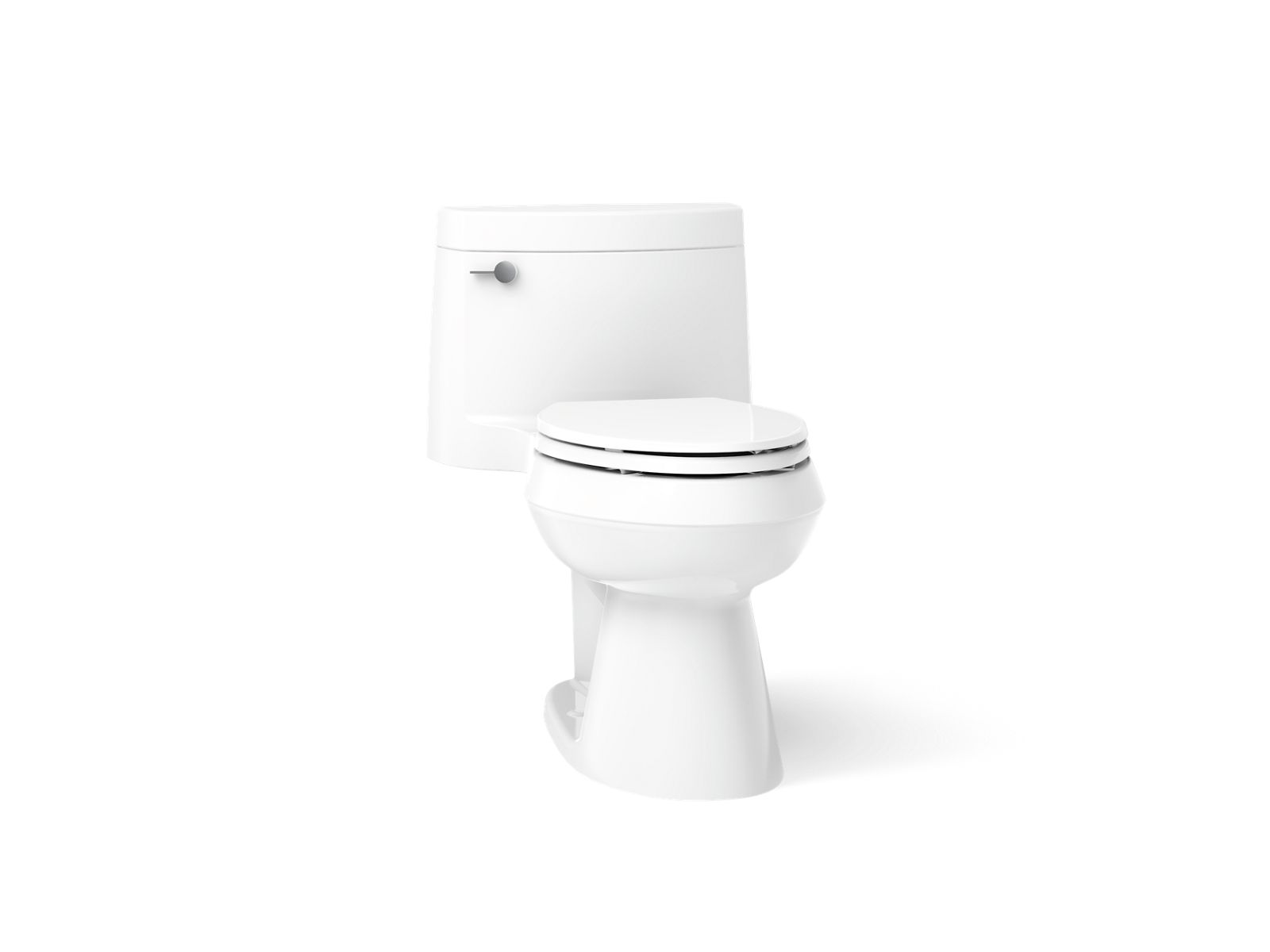 Kohler 3619-0 Cimarron One-piece elongated toilet with concealed trapway, 1.28 gpf